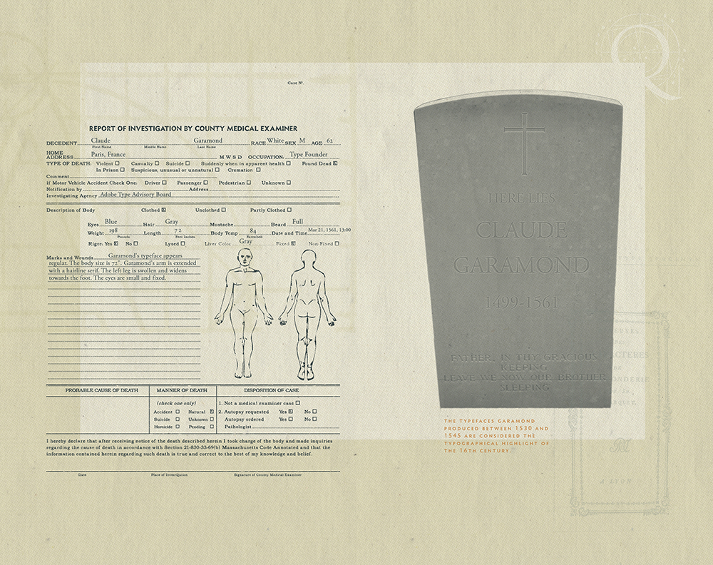 The Garamond Autopsy Report,  | International Design Awards Winners