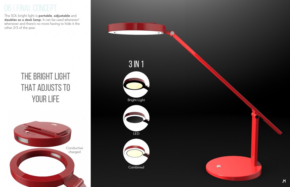 SOL Bright Light Therapy Lamp,  | International Design Awards Winners