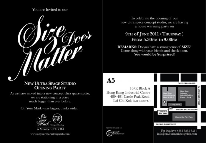 On Your Mark self-promotional EDM,  | International Design Awards Winners