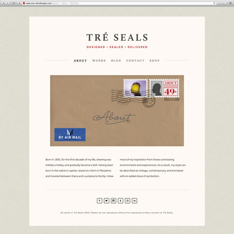 Tré Seals — Personal Branding,  | International Design Awards Winners