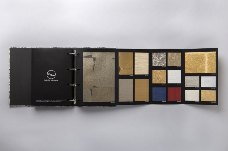 Studio Zen Wallcoverings sample book by Hajime Tsushima, Tsushima