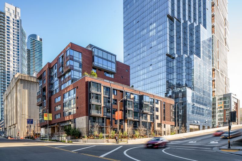 The Avery Affordable Housing Podium by Anne Fougeron, Fougeron