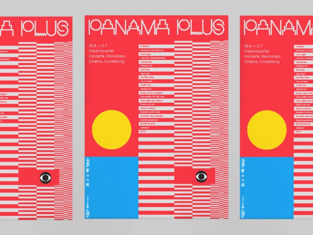 Panama Plus Festival Visual Identity, Moby Digg | International Design Awards Winners