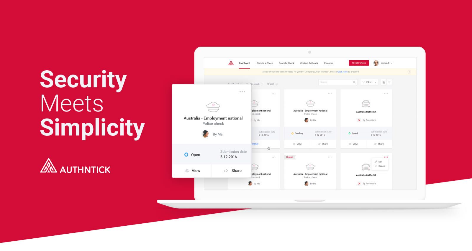 UX UI Design for AuthNTick - Web application , Prismic Reflections Web Solutions Llp | International Design Awards Winners