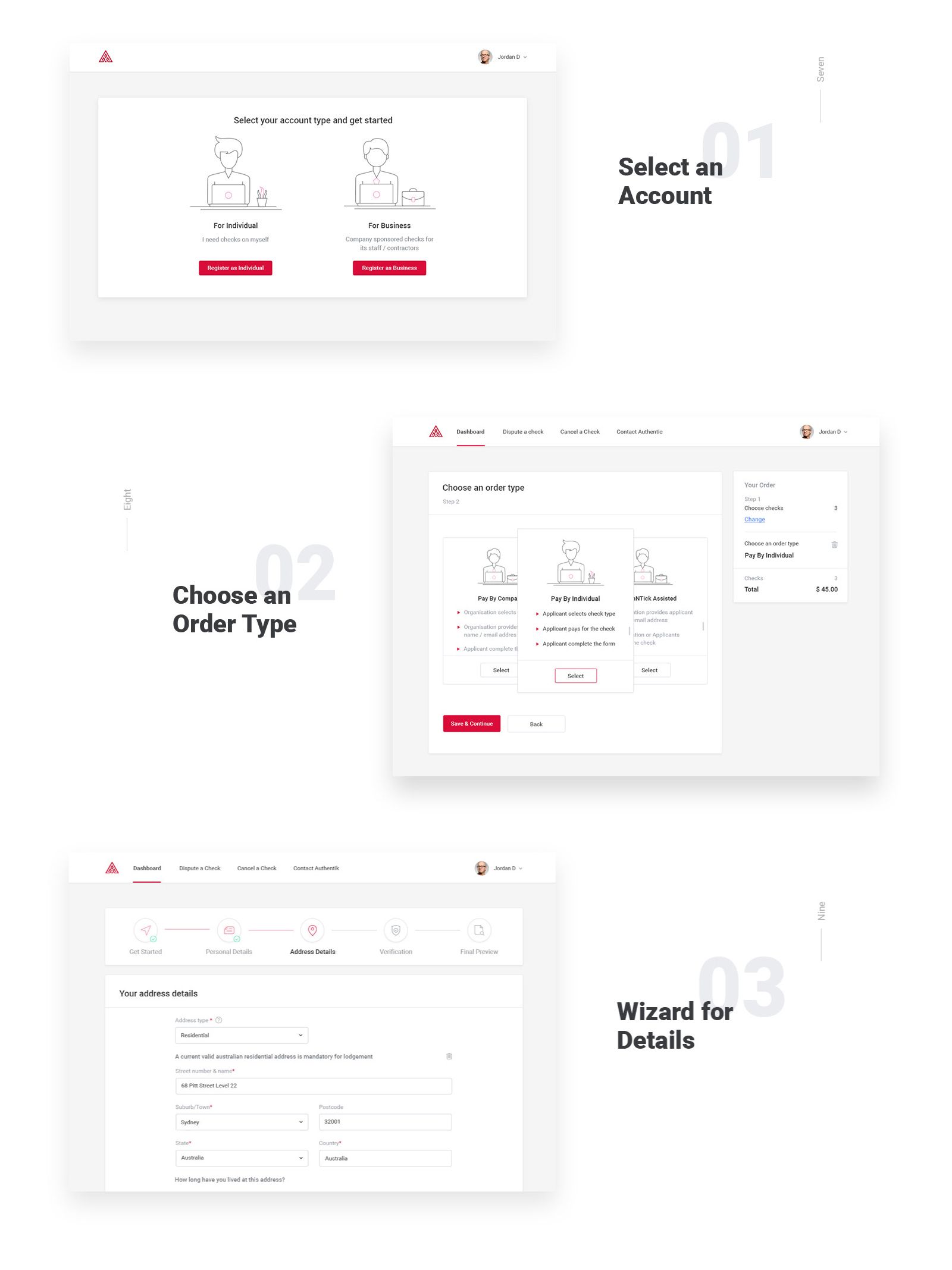 UX UI Design for AuthNTick - Web application , Prismic Reflections Web Solutions Llp | International Design Awards Winners