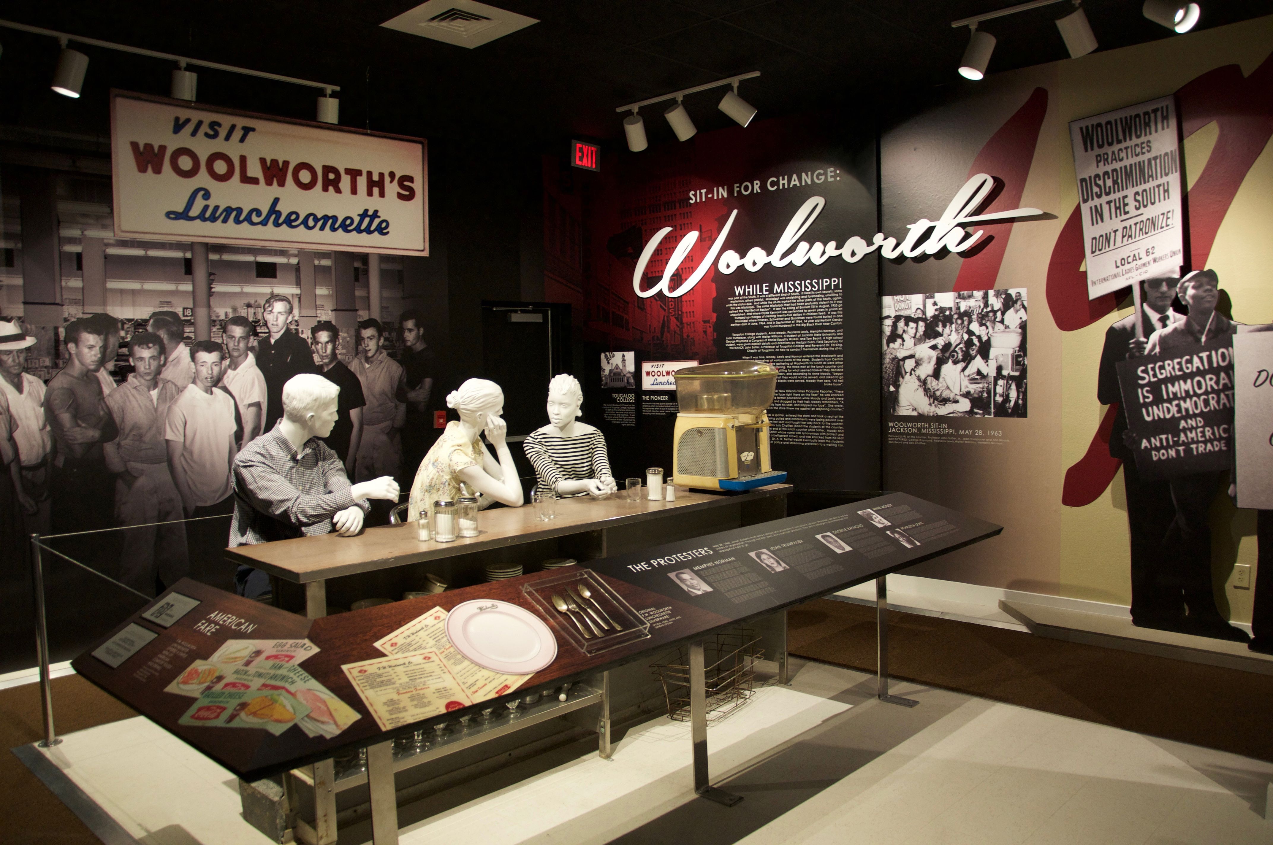 Sit-In For Change: Woolworth 1963 Permanent Exhibit Installation, Blakstarr | International Design Awards Winners