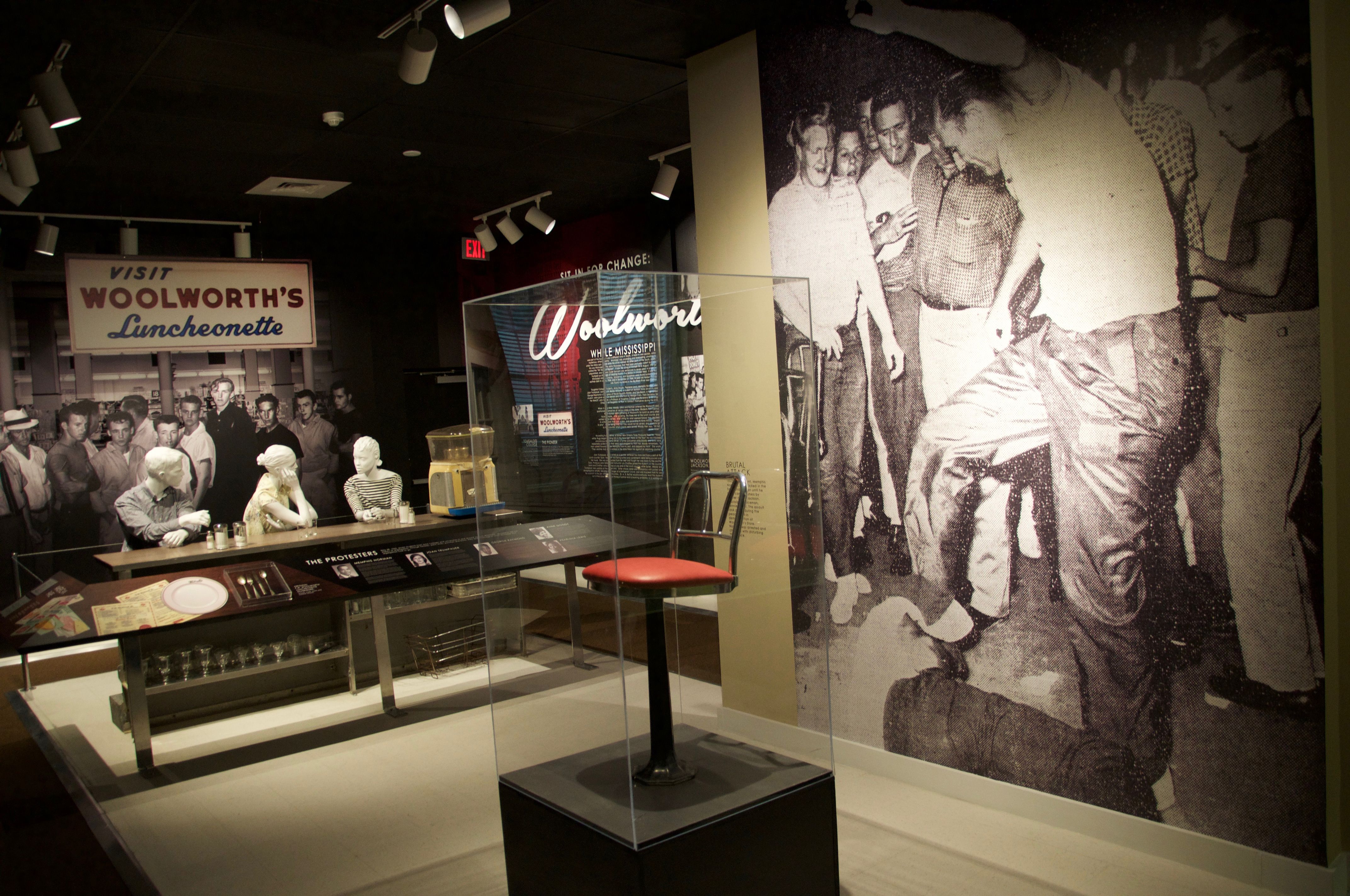 Sit-In For Change: Woolworth 1963 Permanent Exhibit Installation, Blakstarr | International Design Awards Winners