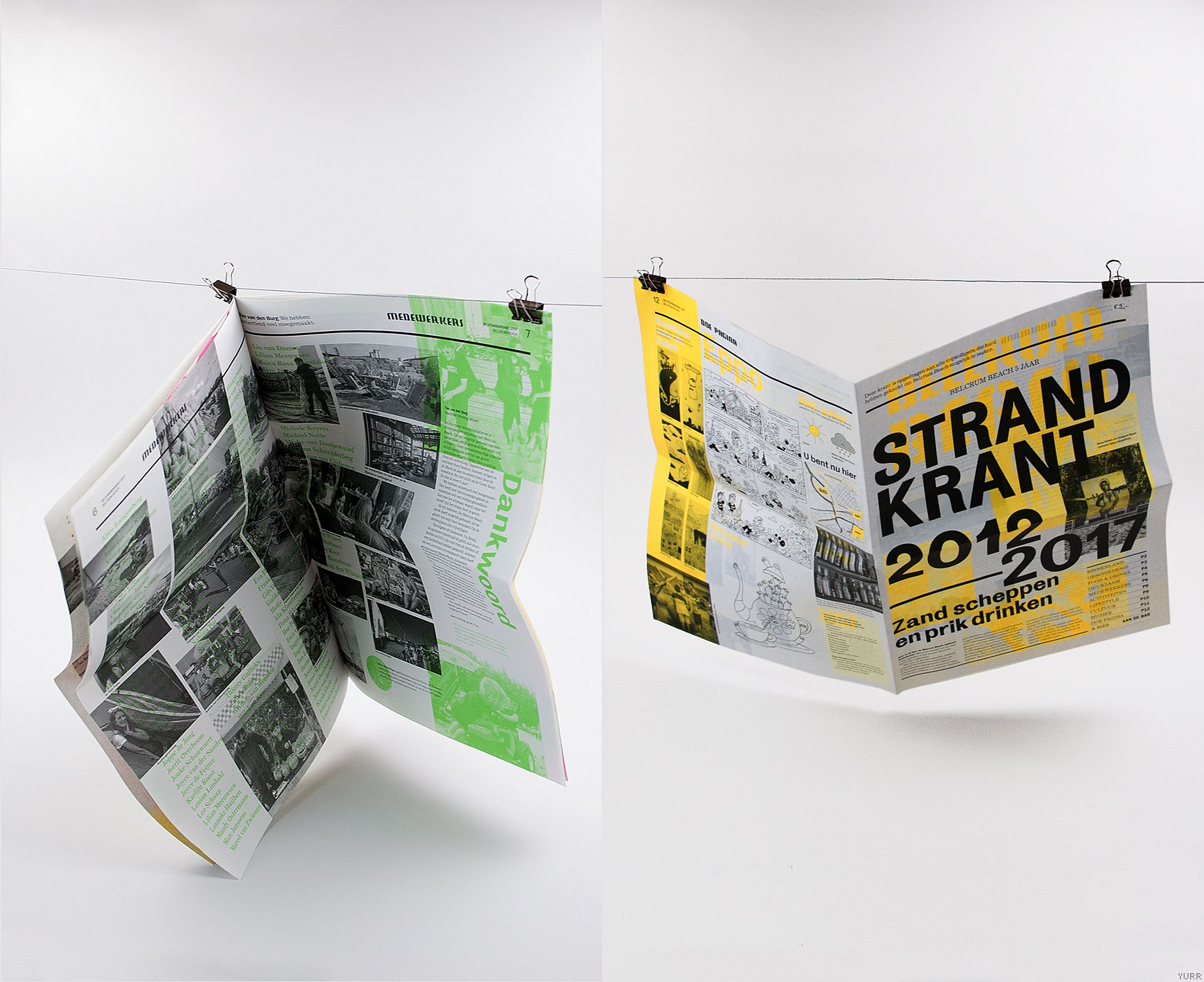 Belcrum Strandkrant (Belcrum Beach Newspaper), Yurr studio | International Design Awards Winners