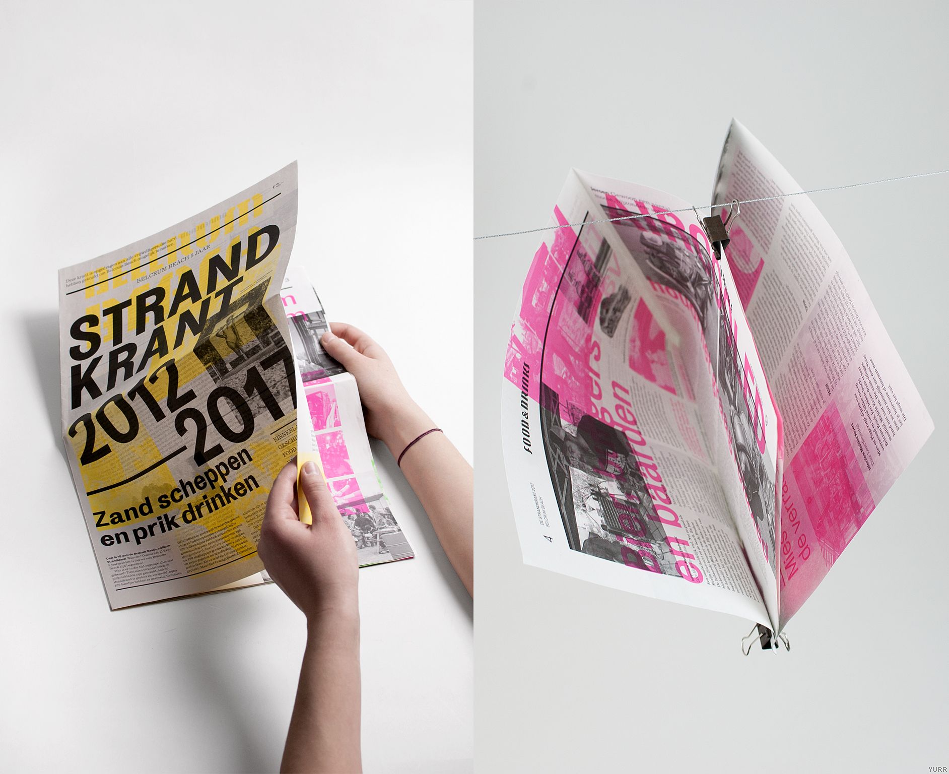 Belcrum Strandkrant (Belcrum Beach Newspaper), Yurr studio | International Design Awards Winners