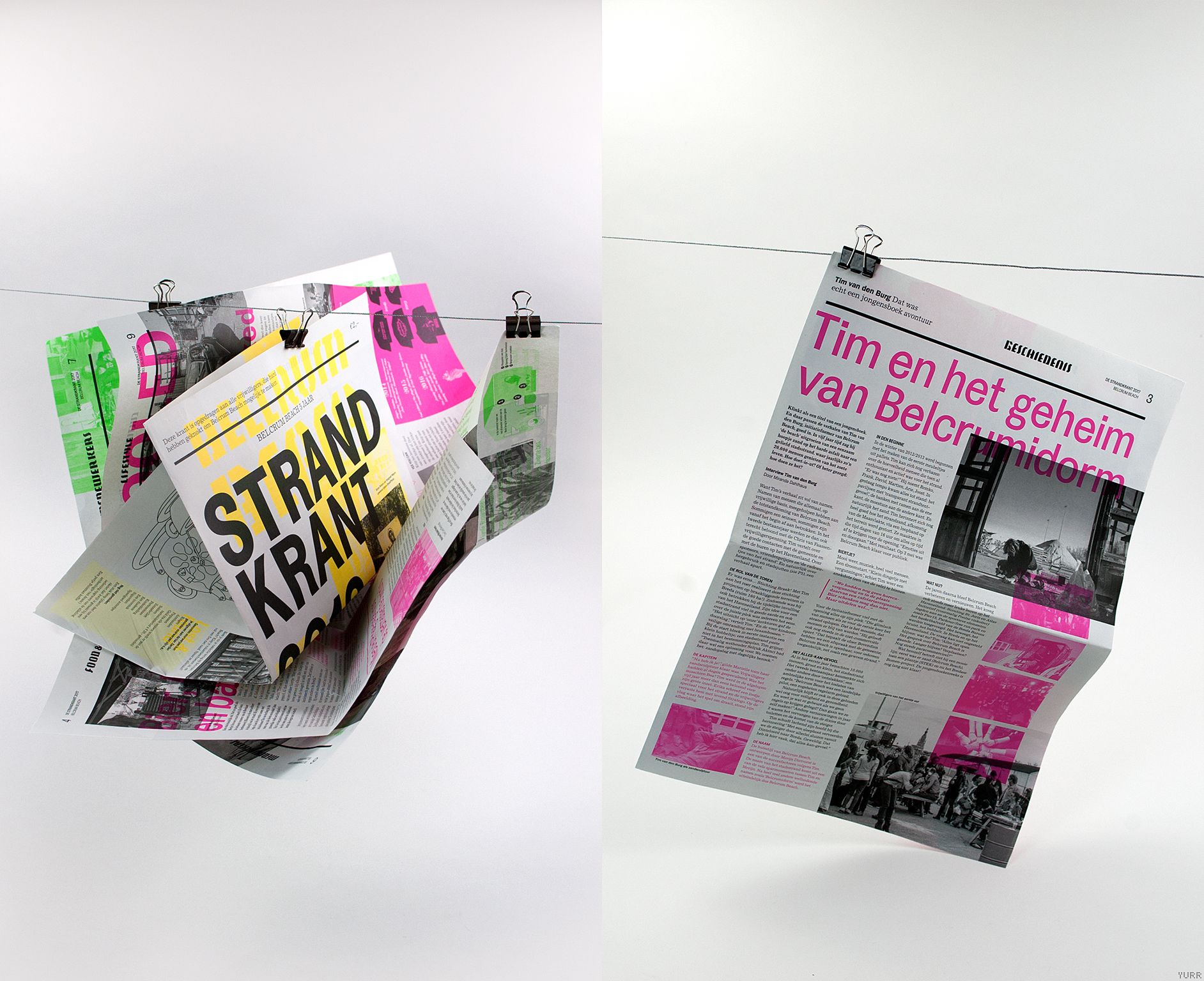 Belcrum Strandkrant (Belcrum Beach Newspaper), Yurr studio | International Design Awards Winners