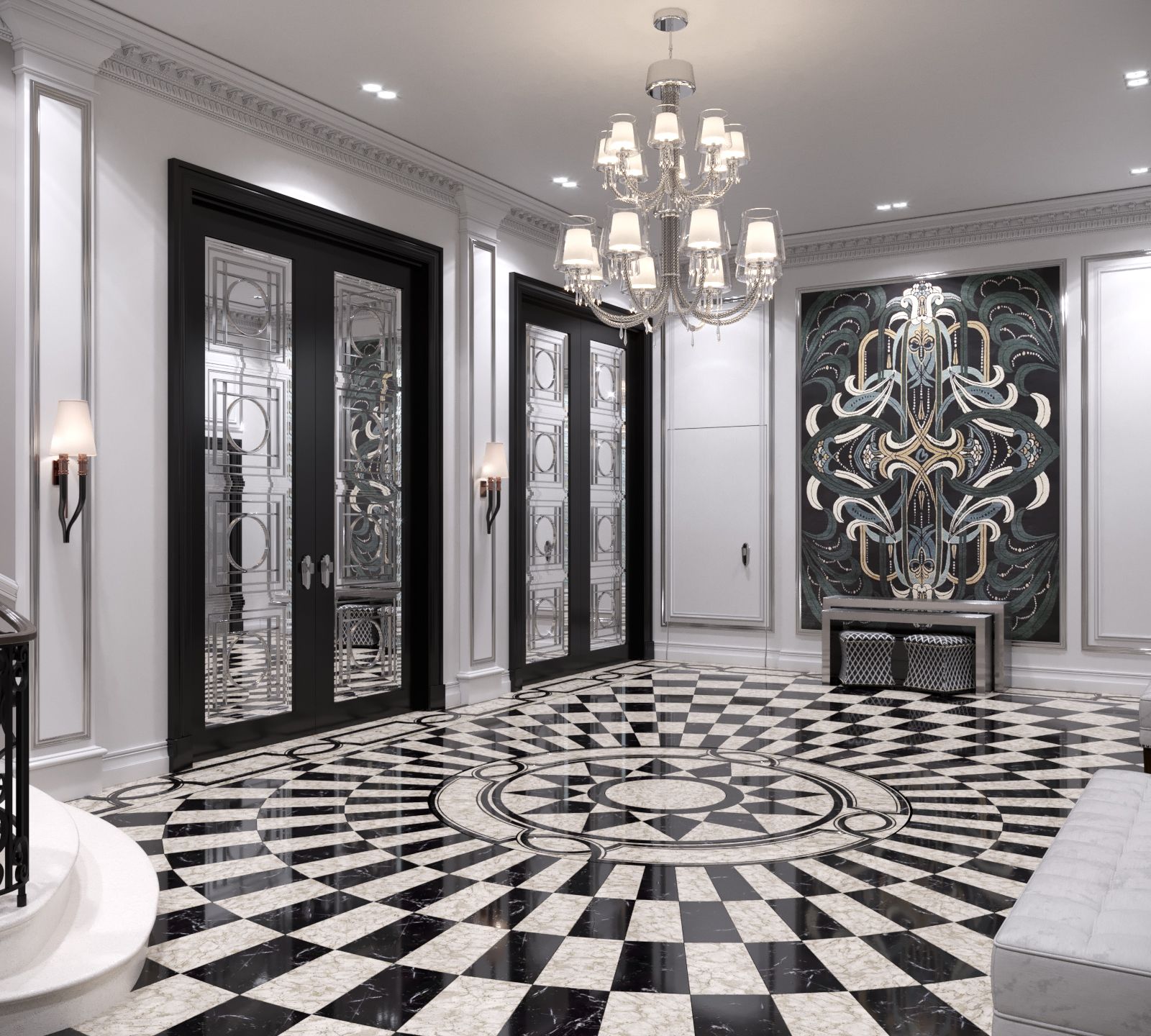 Residence in “Beaux Arts” Style project, MKDEZIGNS | International Design Awards Winners