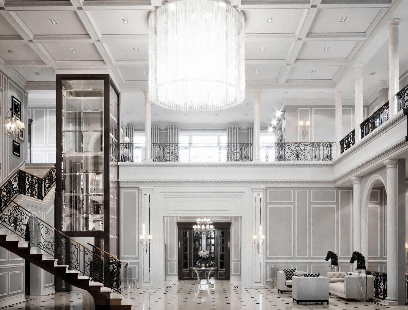 Residence in “Beaux Arts” Style project, MKDEZIGNS | International Design Awards Winners