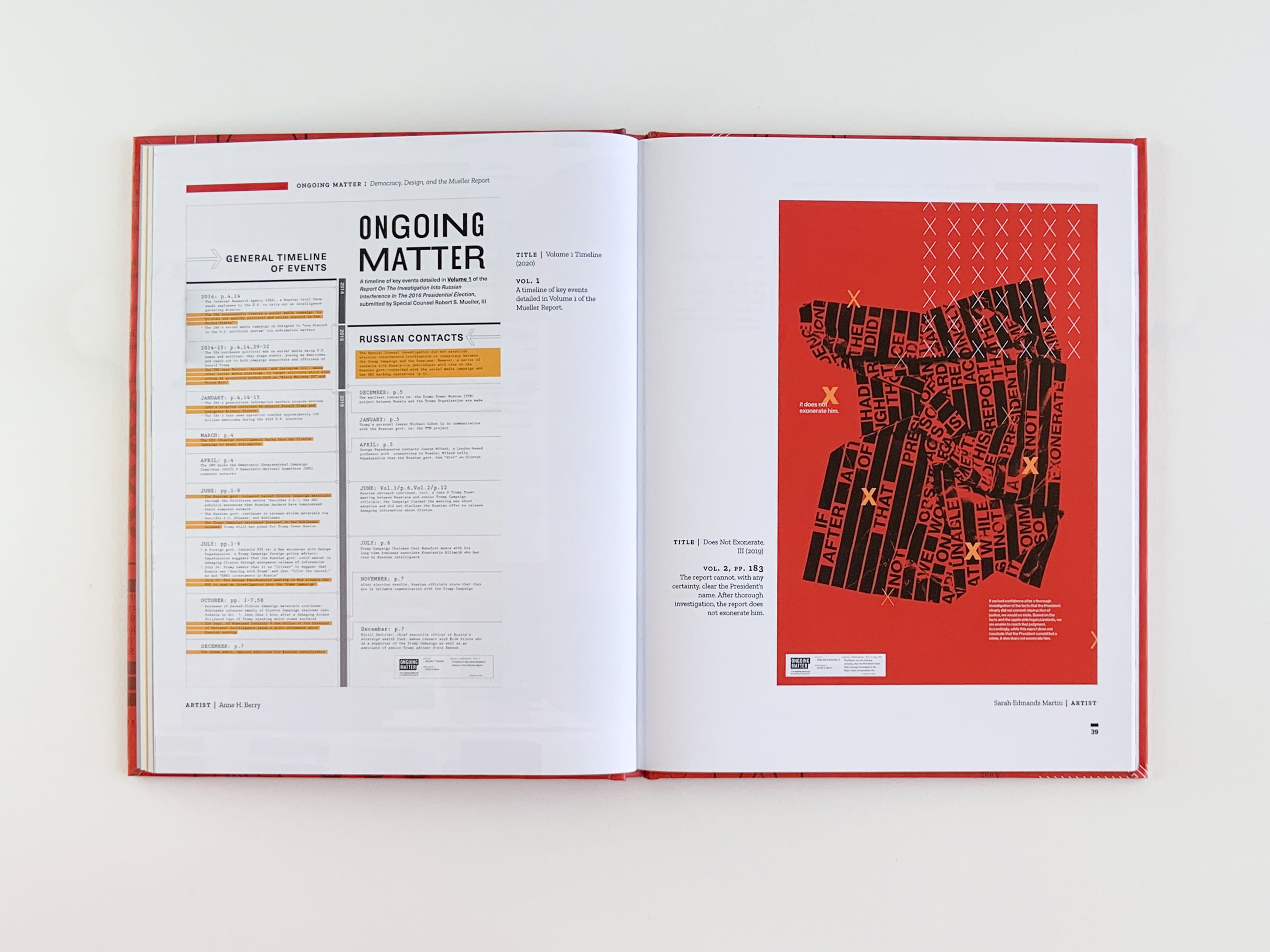 Ongoing Matter Catalogue Design, Sarah Martin Designs | International Design Awards Winners