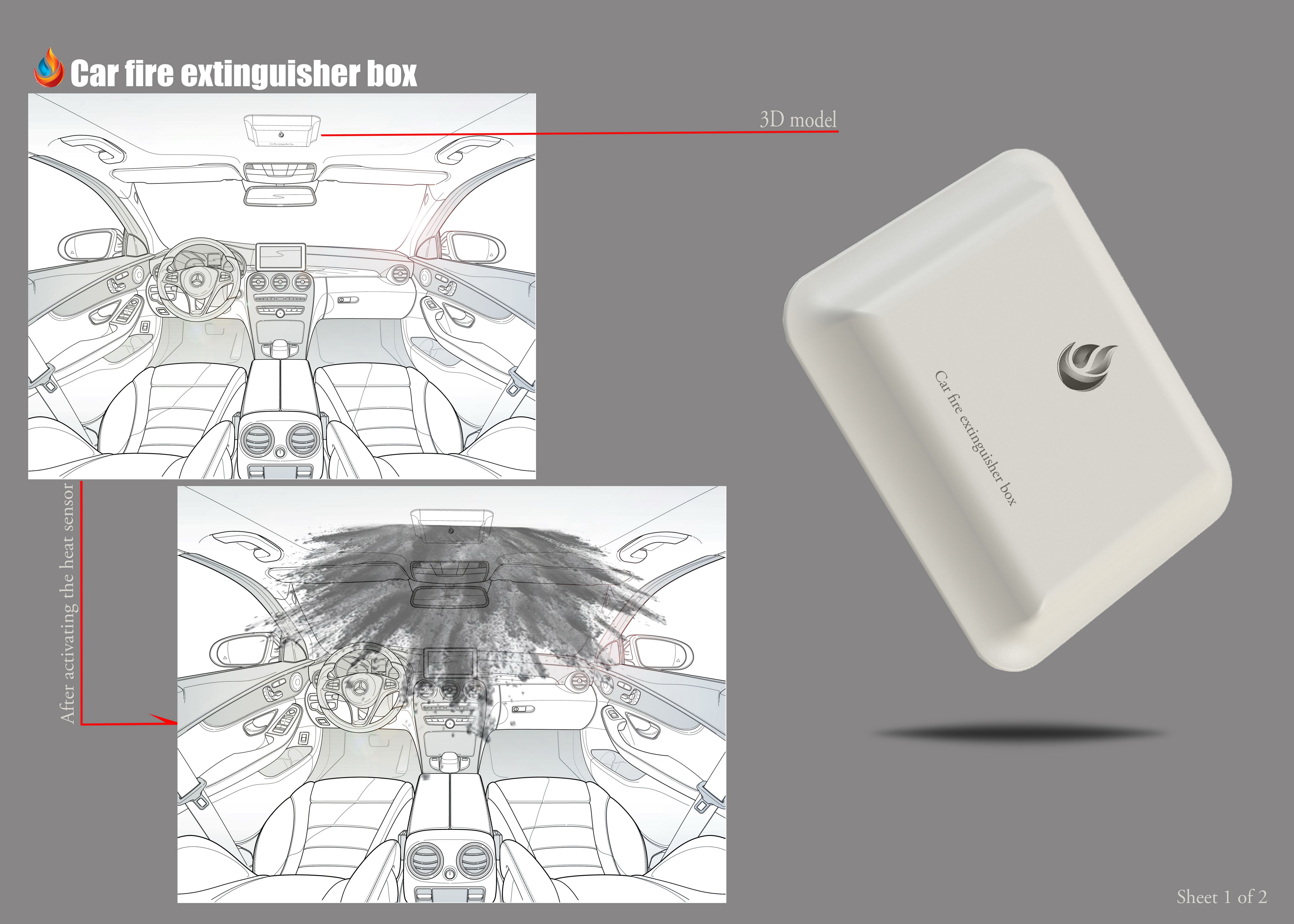  Car fire extinguisher box,  | International Design Awards Winners