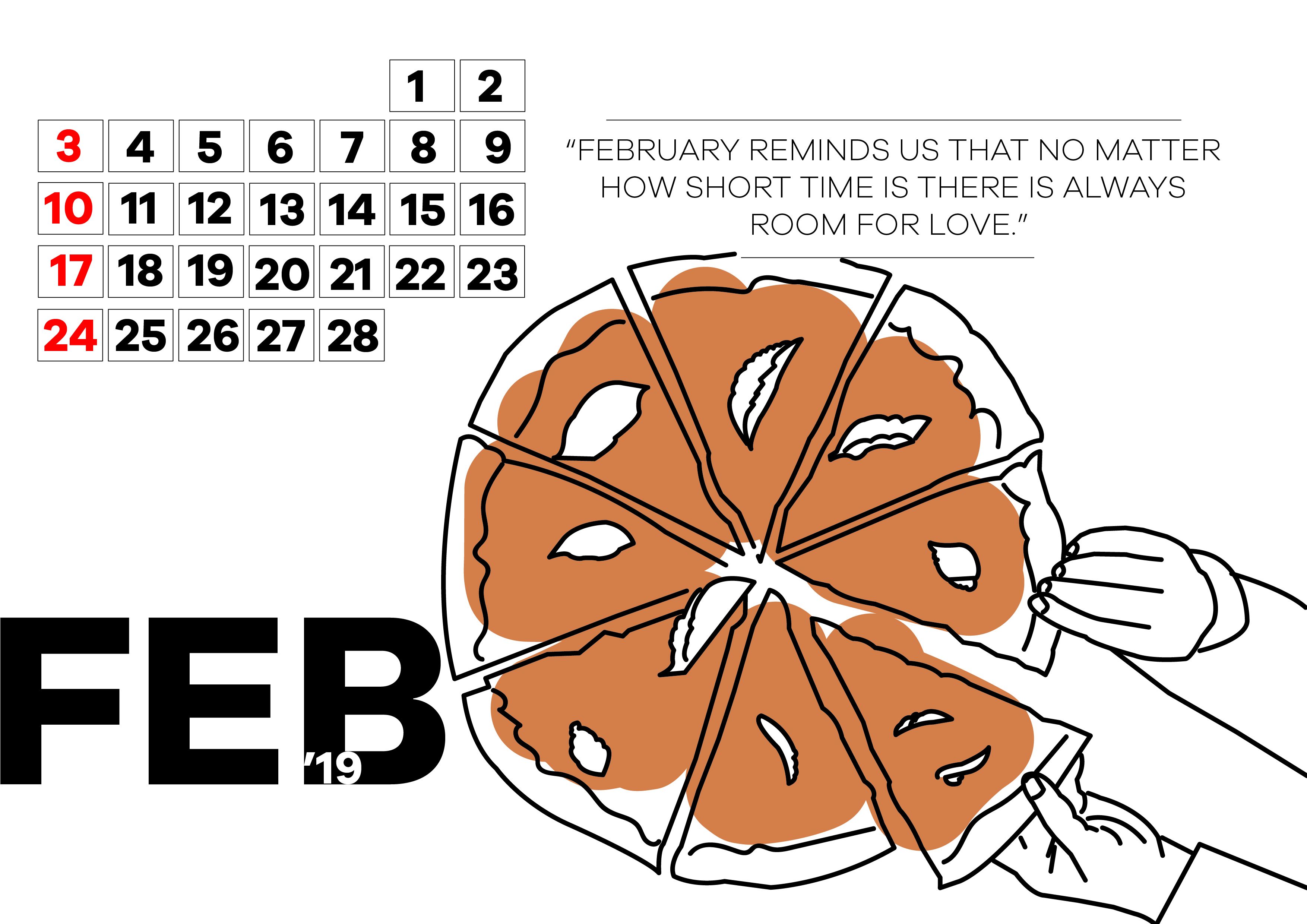 Food Calendar Concept Months,  | International Design Awards Winners