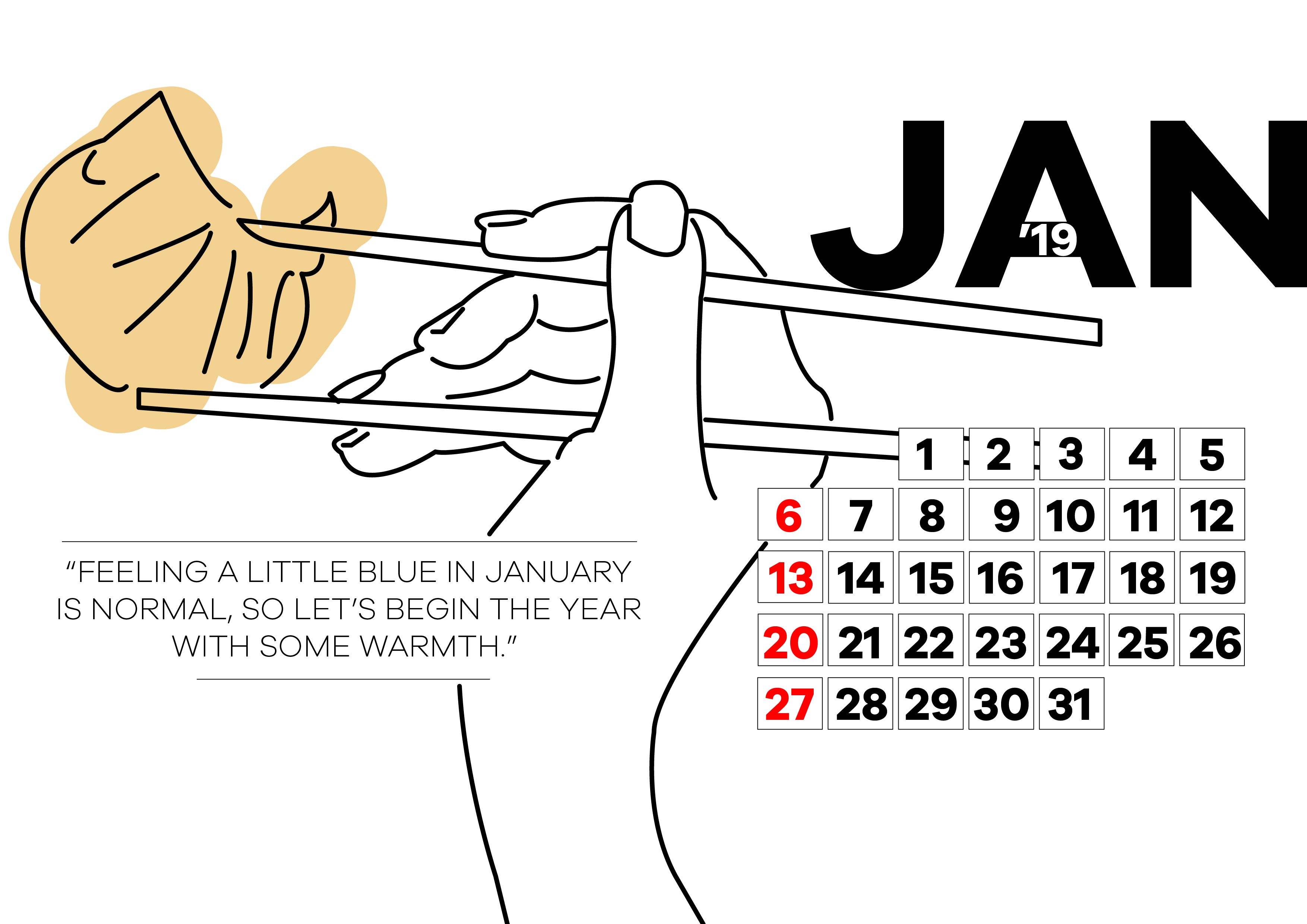 Food Calendar Concept Months,  | International Design Awards Winners