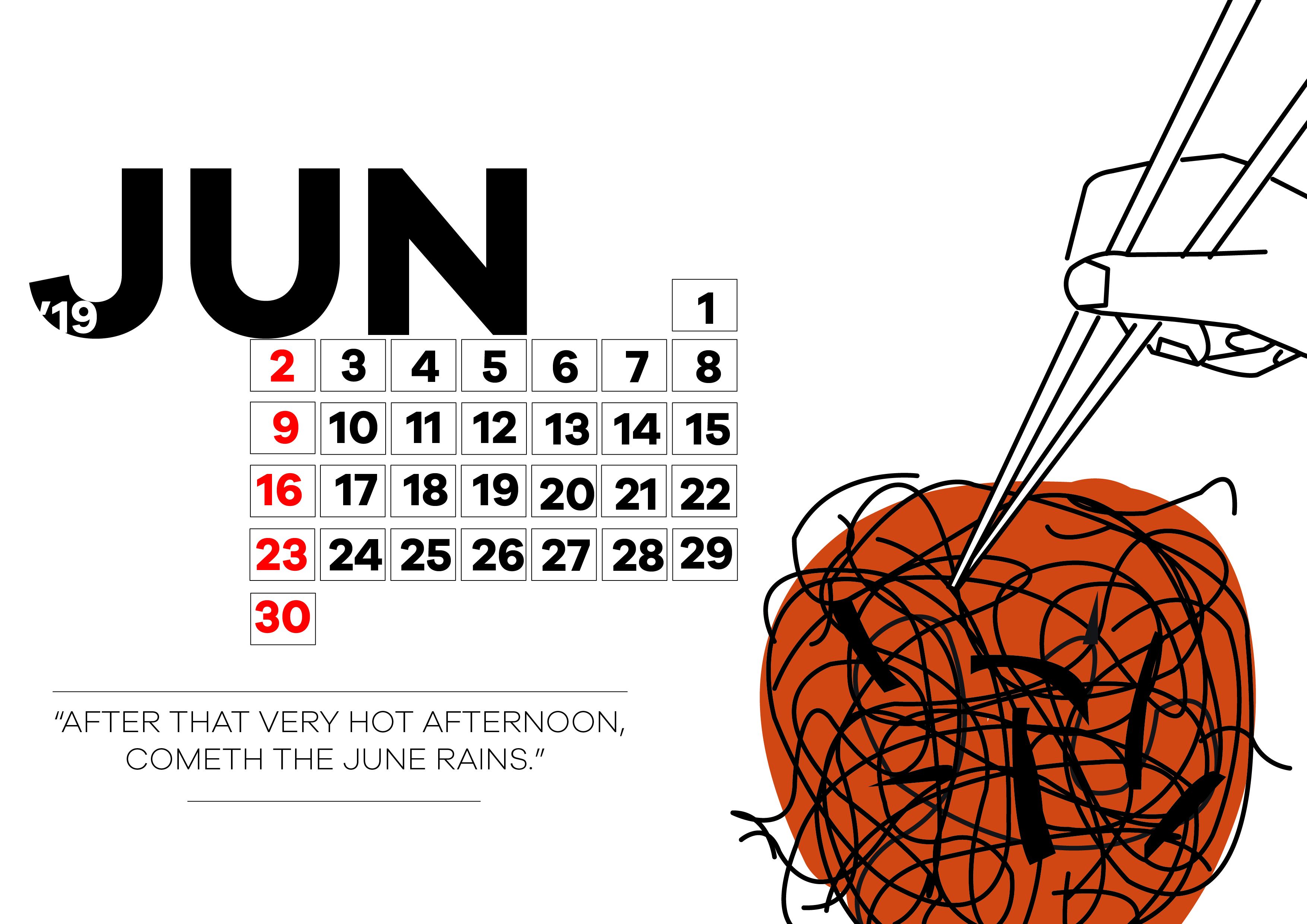 Food Calendar Concept Months,  | International Design Awards Winners