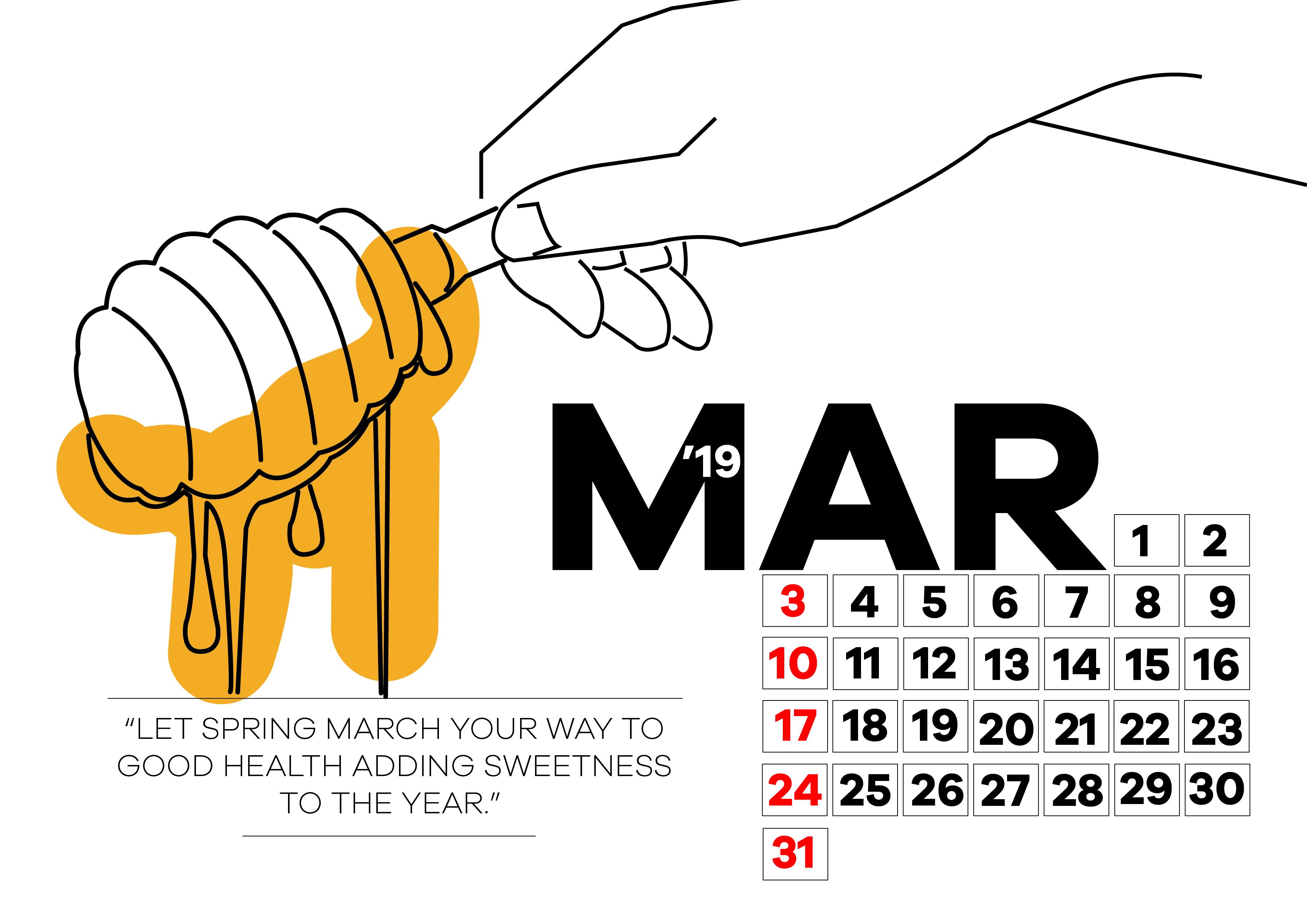 Food Calendar Concept Months,  | International Design Awards Winners
