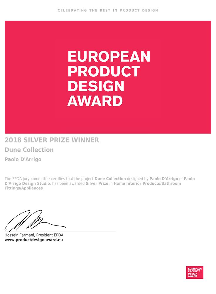 DUNE Collection, Paolo D'Arrigo design | International Design Awards Winners