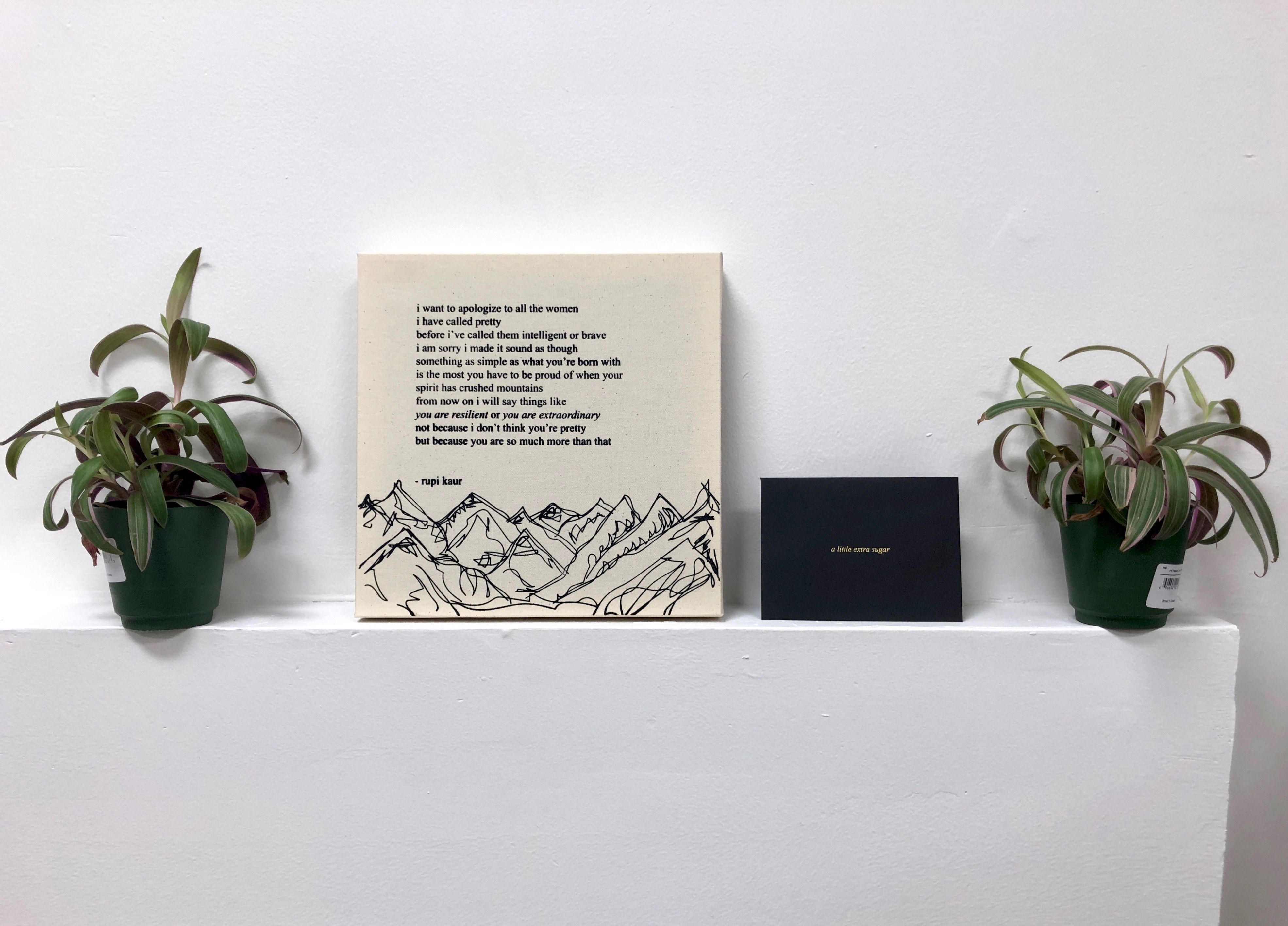 Rupi Kaur Canvas Print Series, aftermodern.lab Inc. | International Design Awards Winners