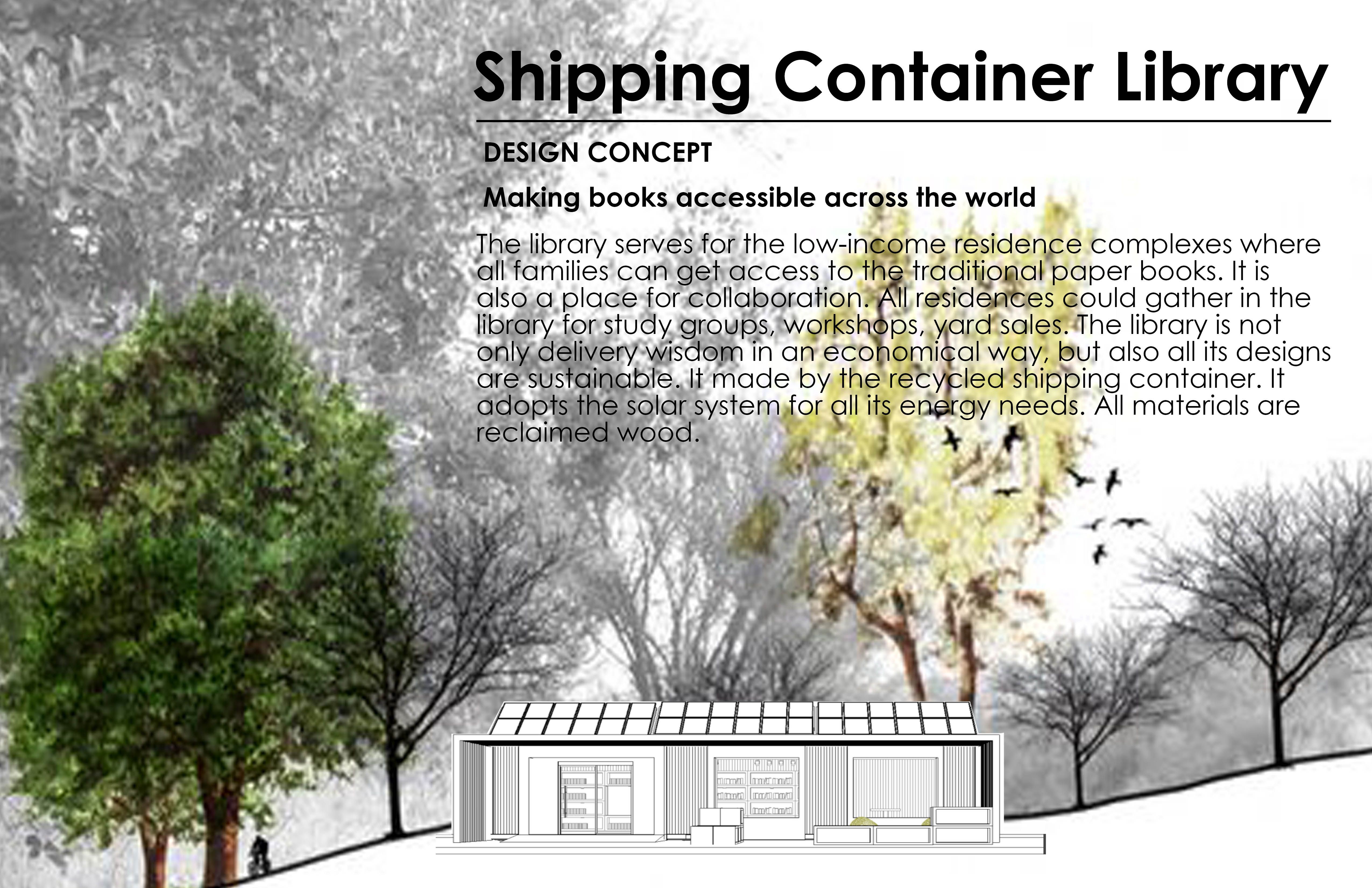 Shipping Container Neighborhood Library by He Han International