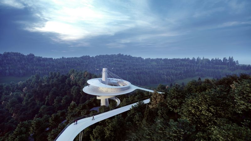 Viewing Platform Under the Moon of Seven Villages, Archermit | International Design Awards Winners