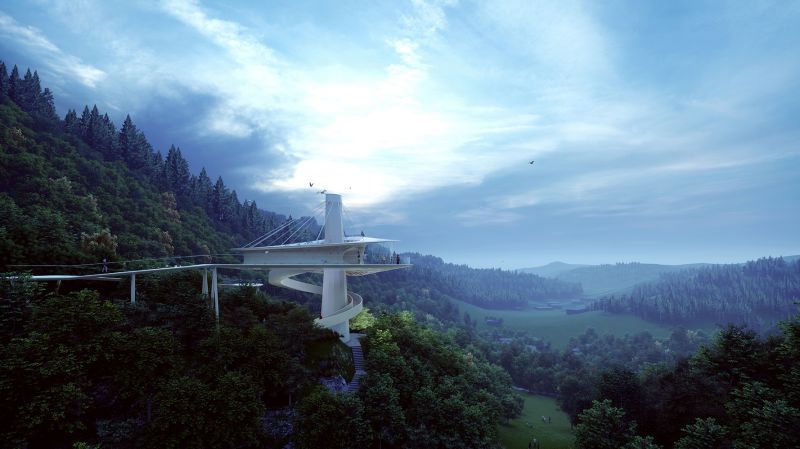 Viewing Platform Under the Moon of Seven Villages, Archermit | International Design Awards Winners