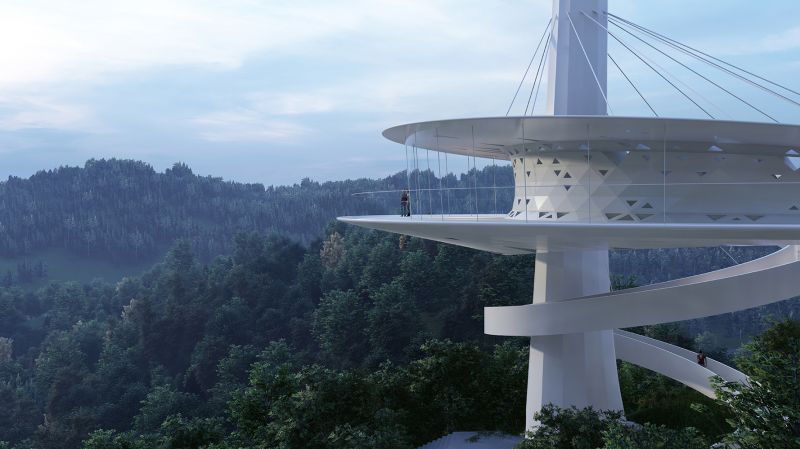 Viewing Platform Under the Moon of Seven Villages, Archermit | International Design Awards Winners