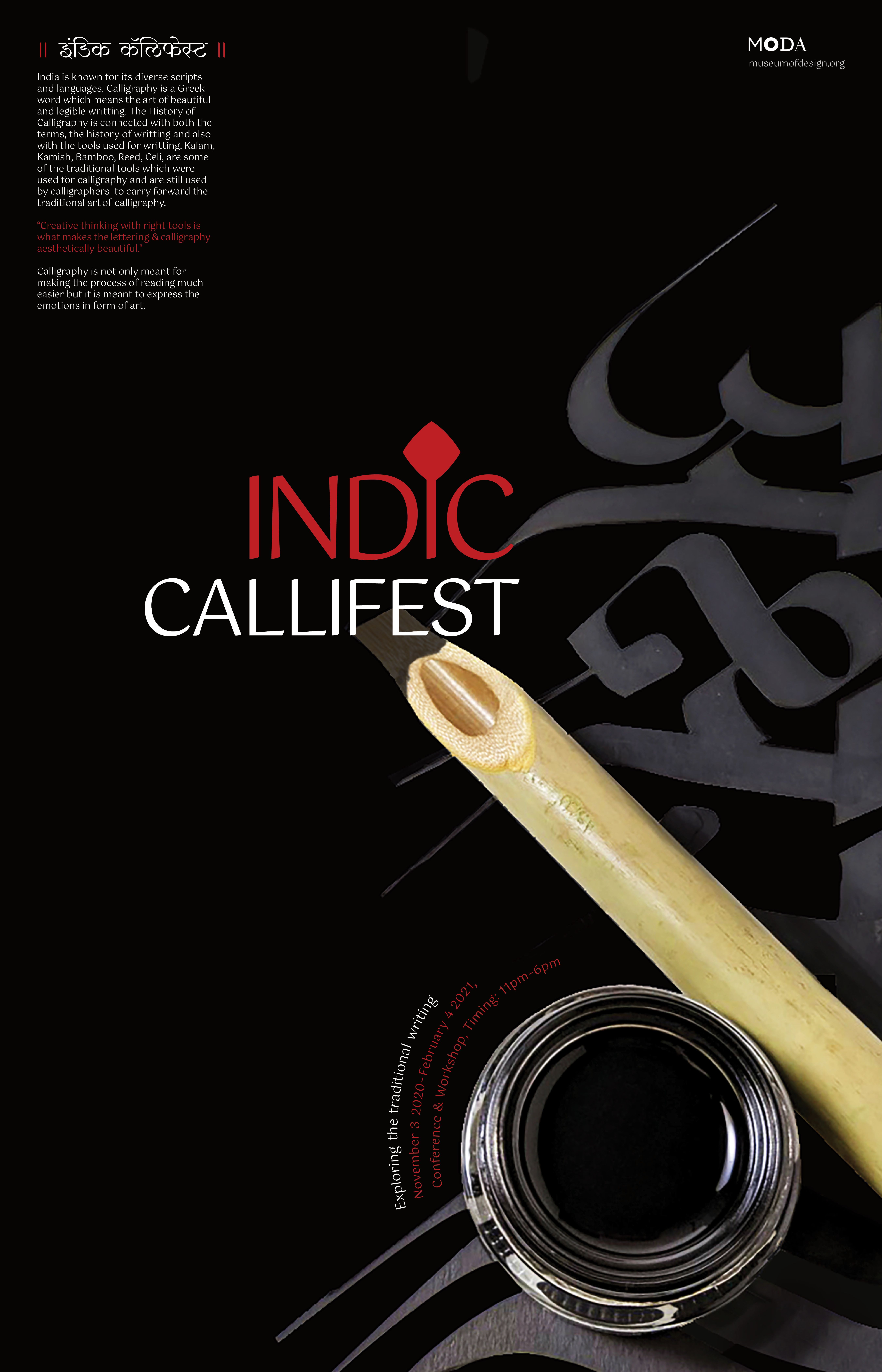 Series of Calligraphic Event Poster - Indic Callifest,  | International Design Awards Winners