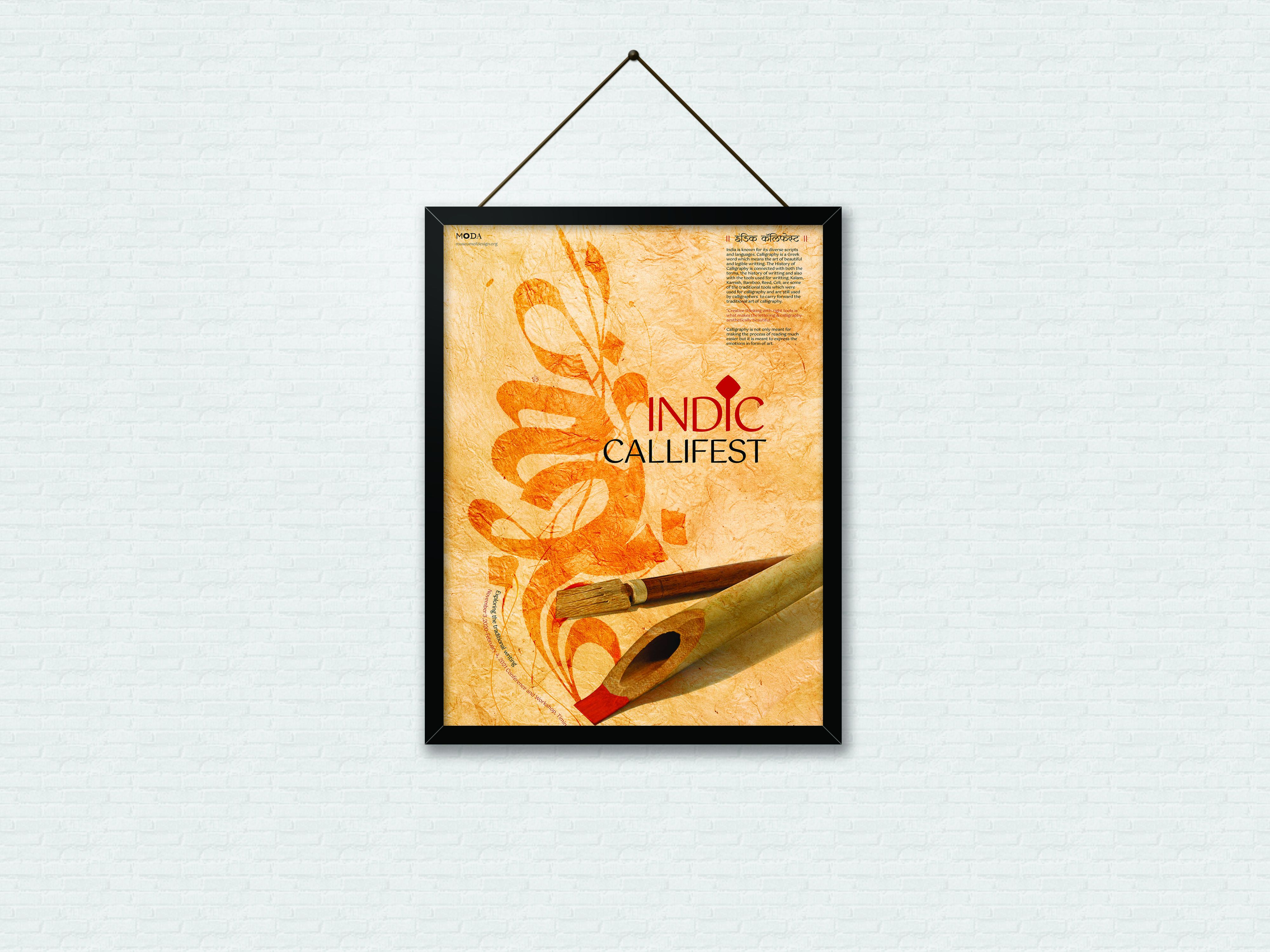 Series of Calligraphic Event Poster - Indic Callifest,  | International Design Awards Winners