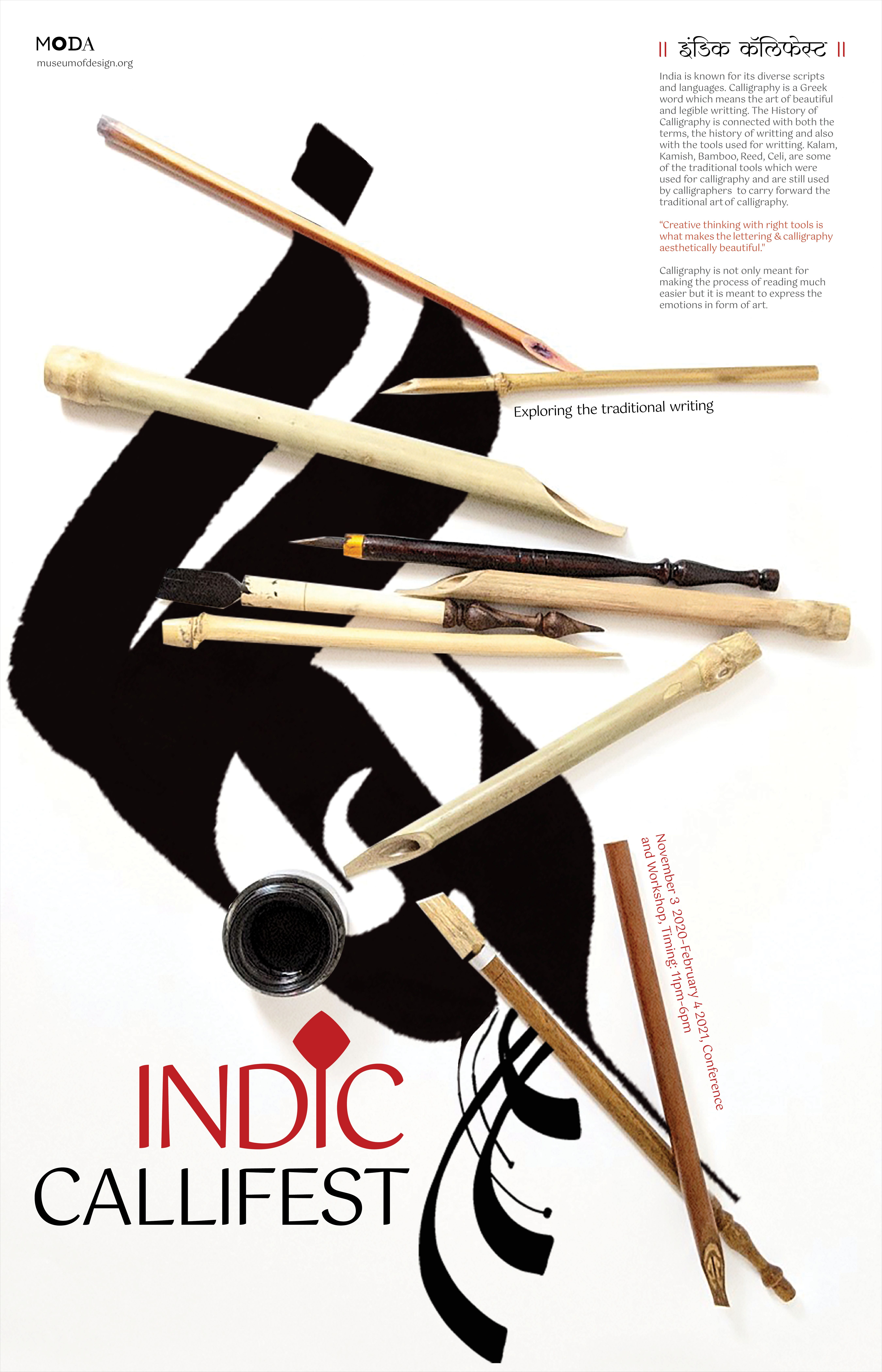 Series of Calligraphic Event Poster - Indic Callifest,  | International Design Awards Winners