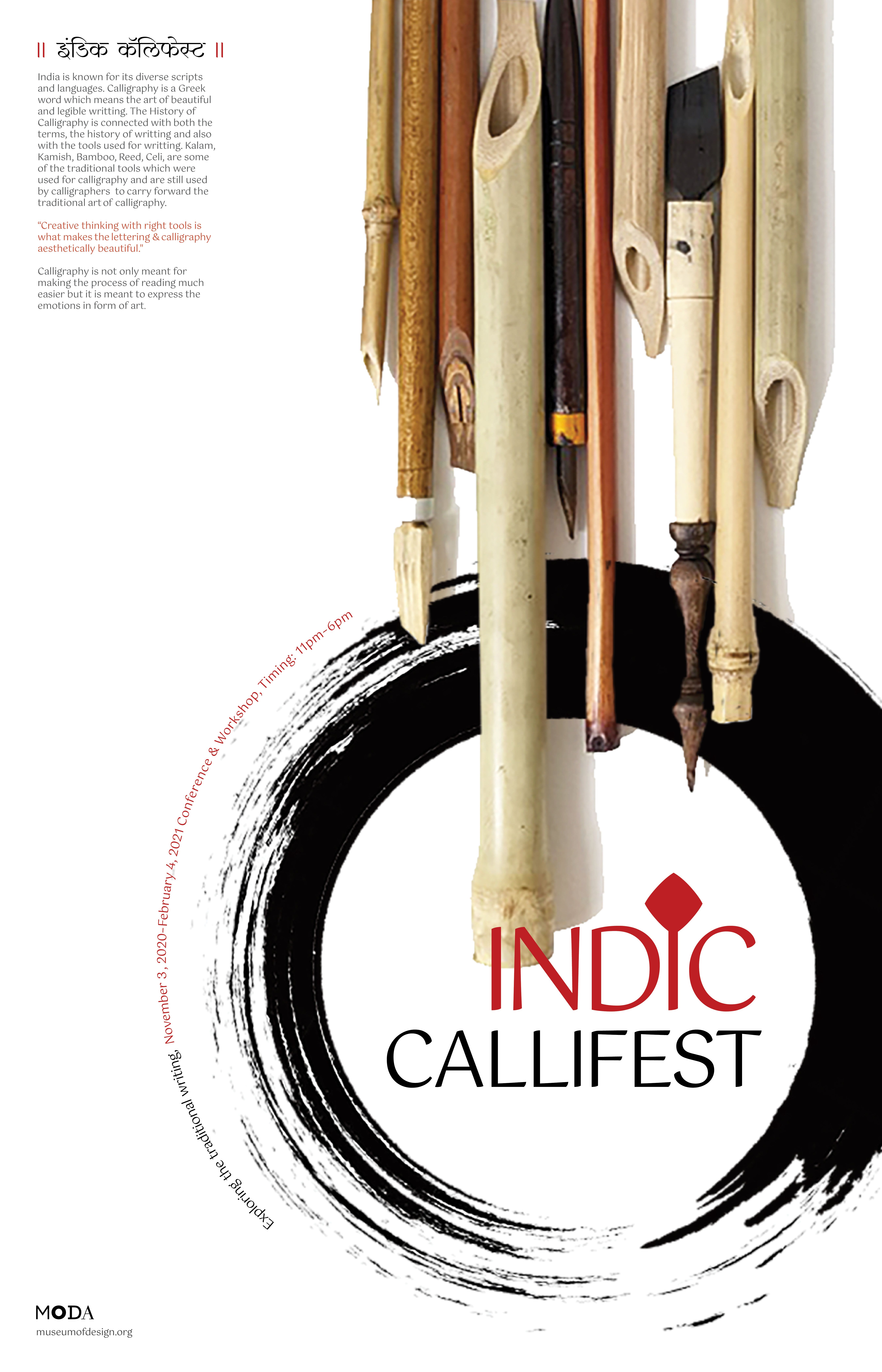 Series of Calligraphic Event Poster - Indic Callifest,  | International Design Awards Winners