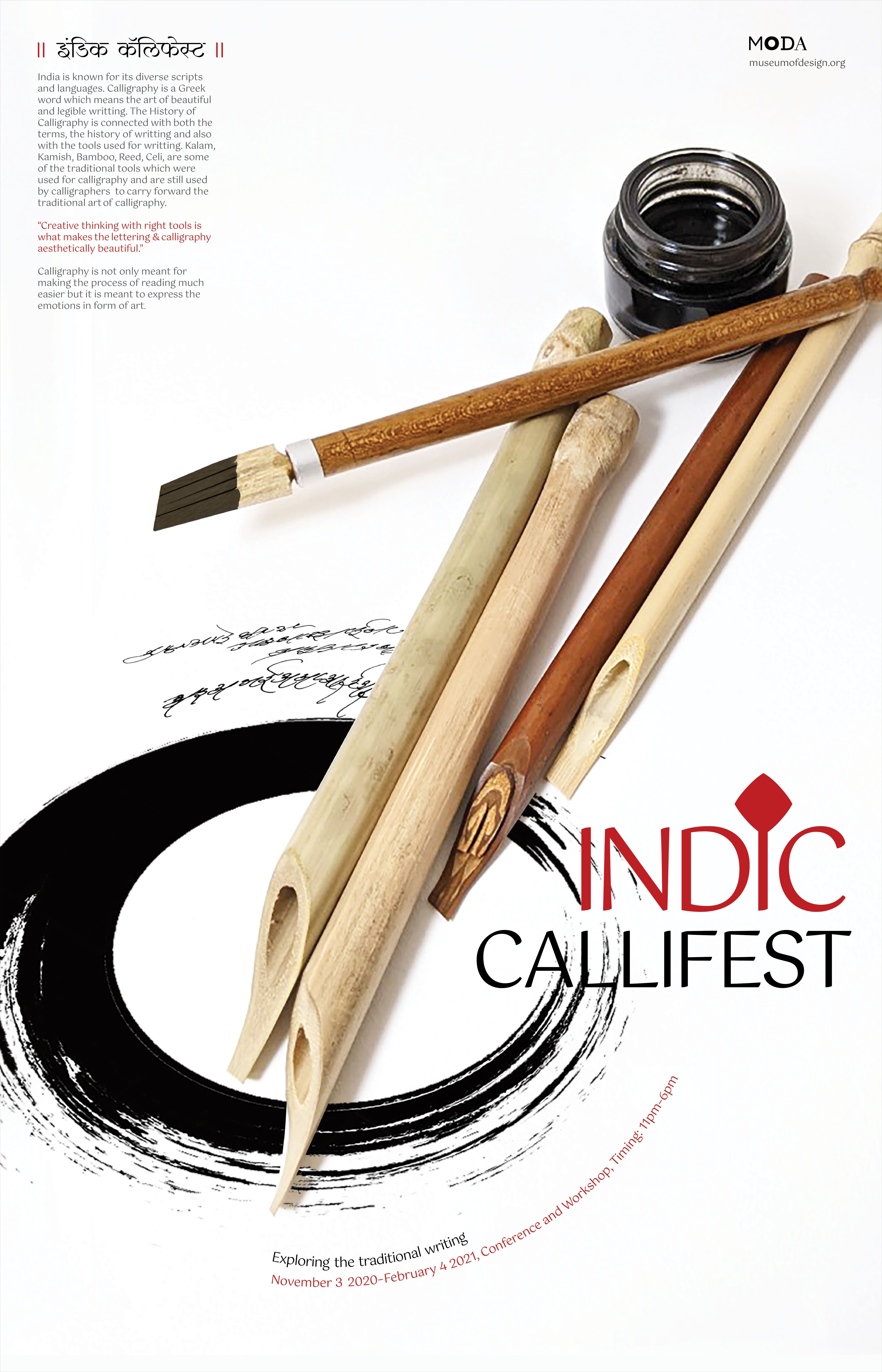 Series of Calligraphic Event Poster - Indic Callifest,  | International Design Awards Winners