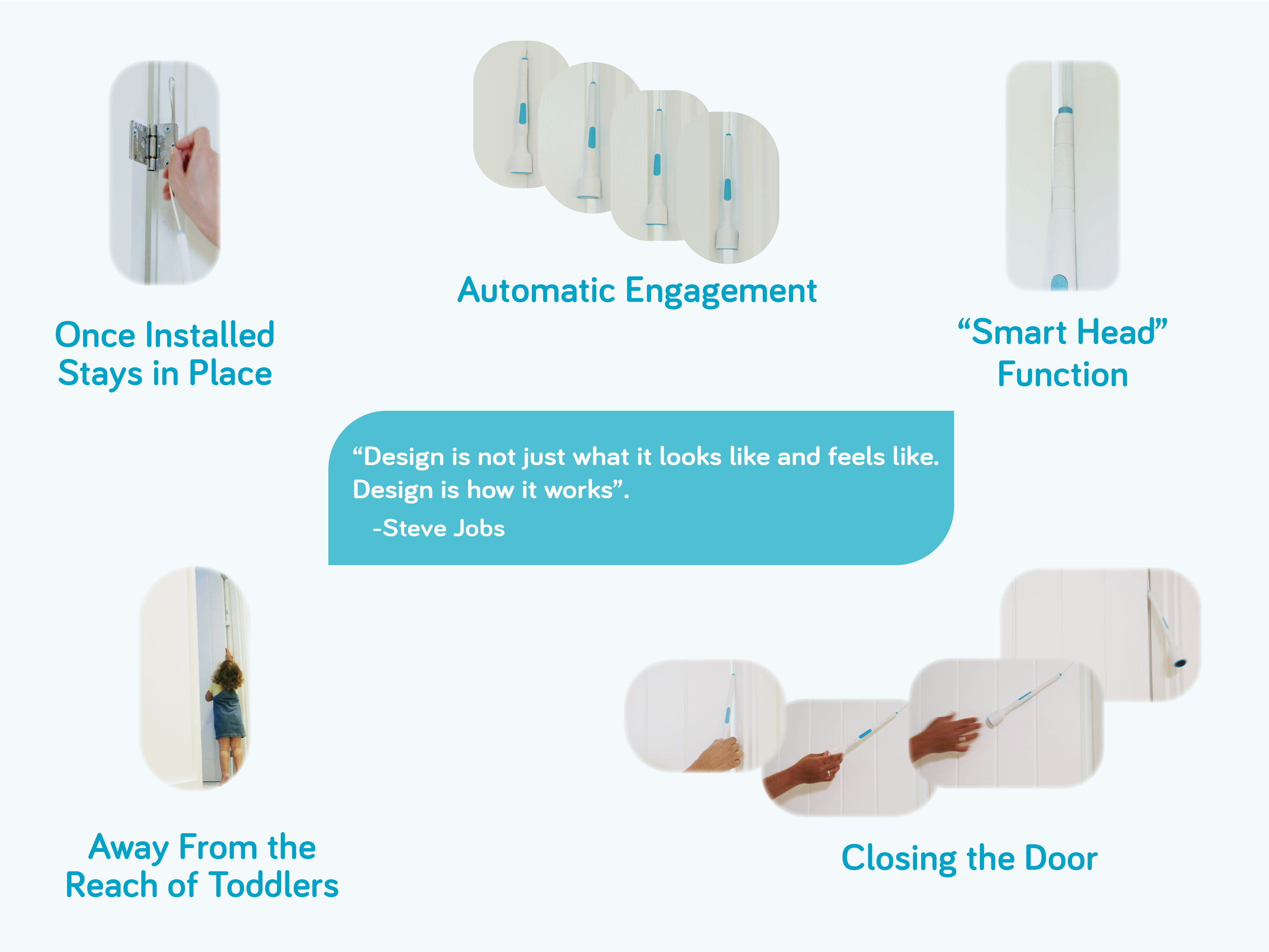 handisure: The Fix & Forget, Child Safety Doorstop,  | International Design Awards Winners