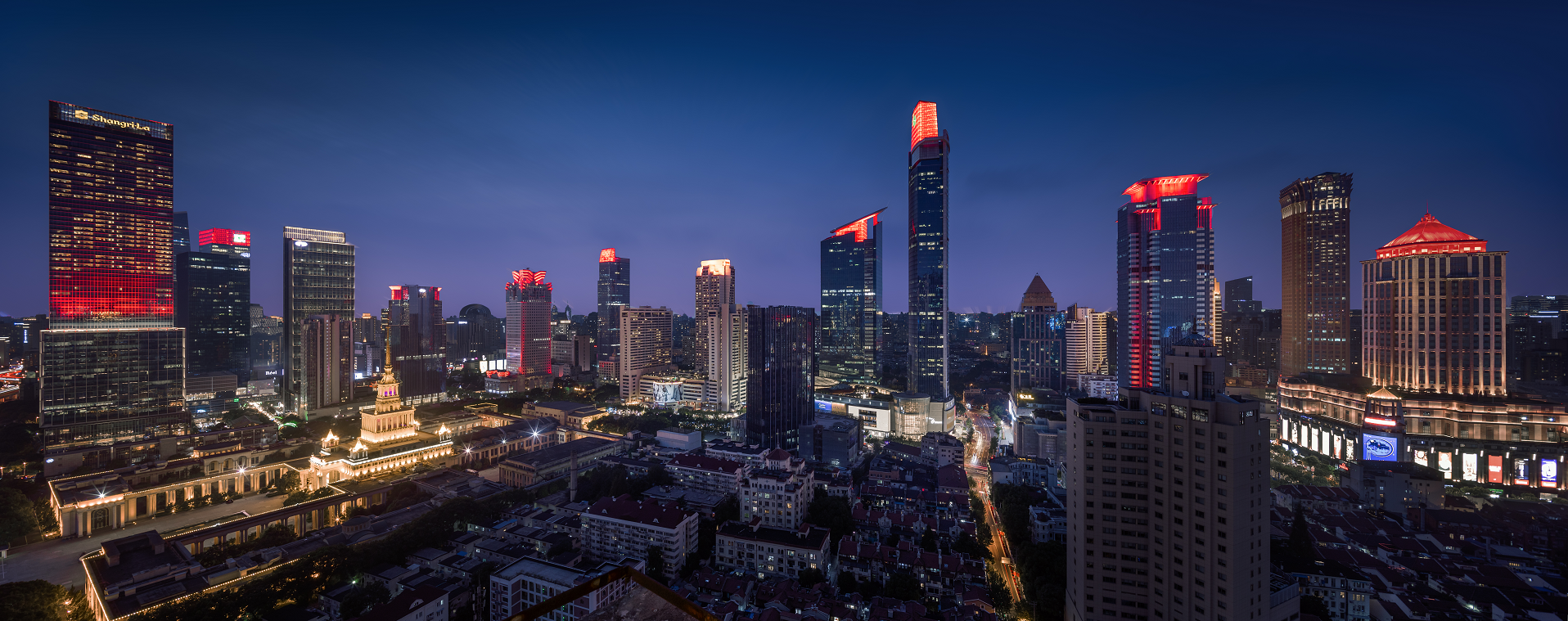 General lighting planning and design of buildings and landscapes in West Nanjing Road, Rdesign International Lighting | International Design Awards Winners