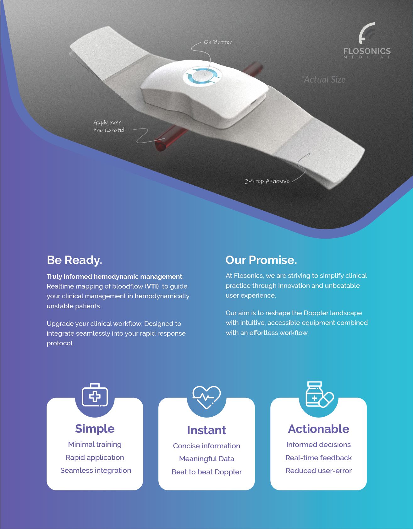 Flosonics Medical  - FloPatch, Flosonics Medical | International Design Awards Winners