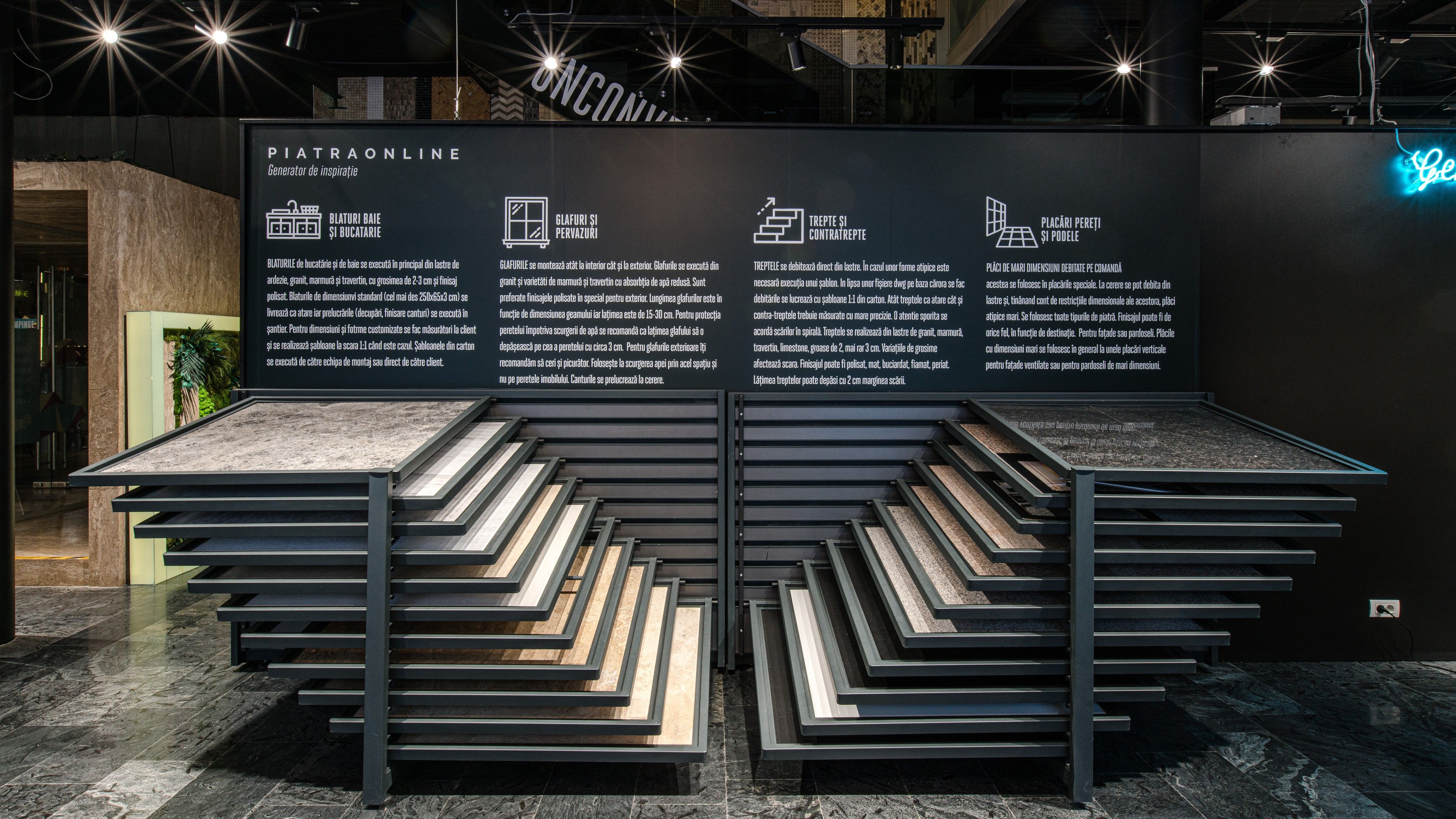 Showroom PIATRAONLINE, PIATRAONLINE | International Design Awards Winners