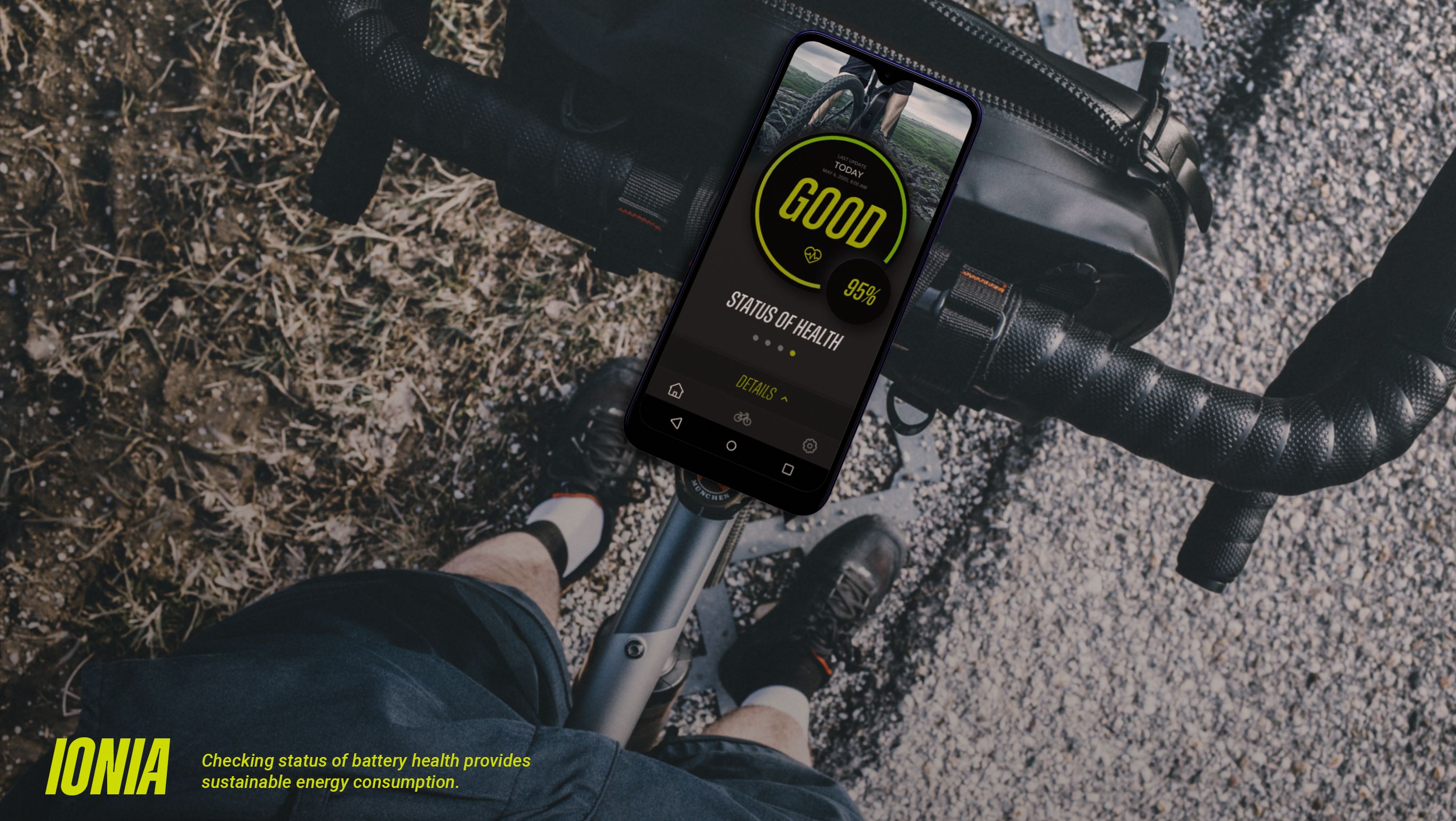 Ionia E-Bike Battery Mobile App, Vestel Electronics Corp. | International Design Awards Winners