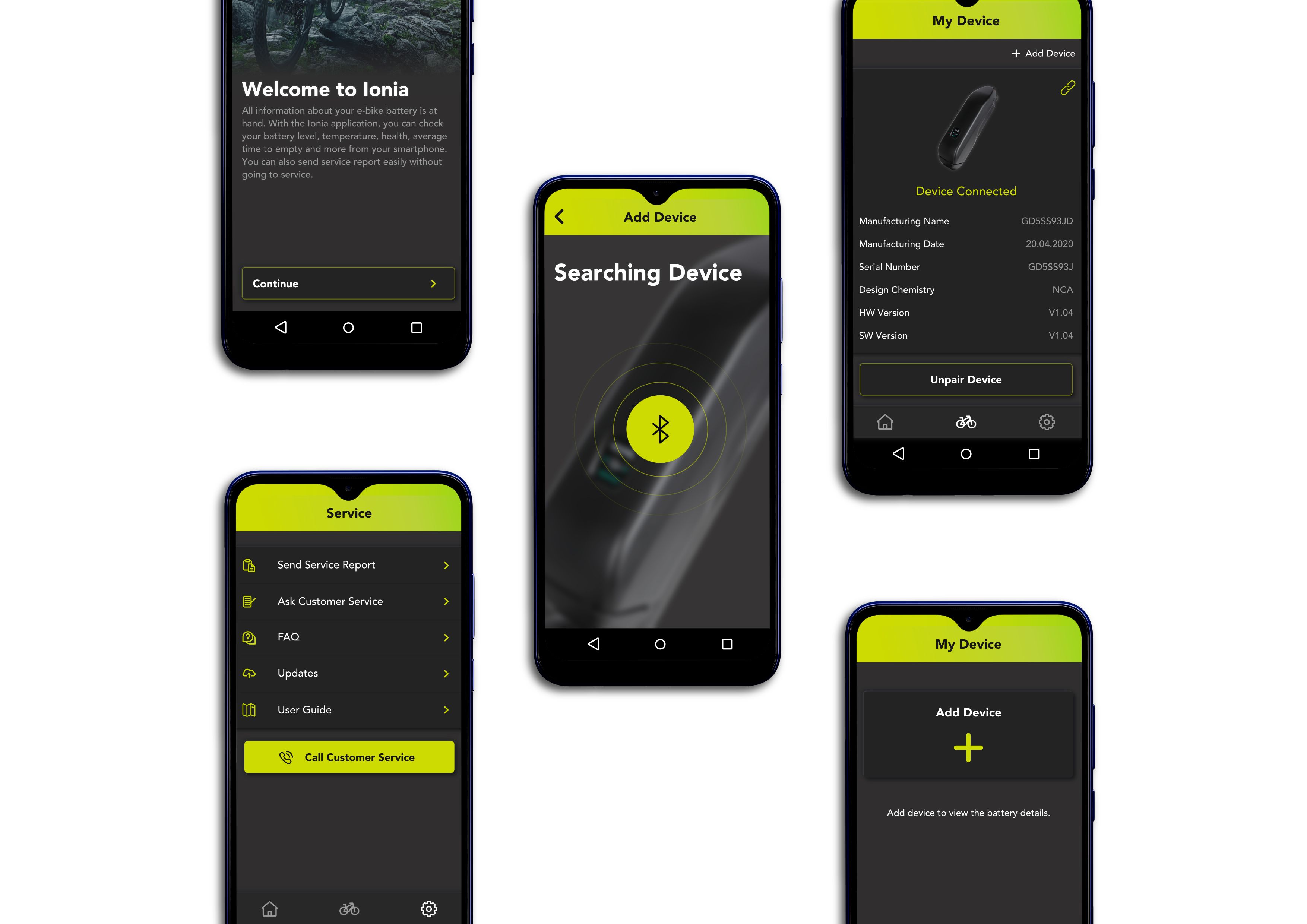 Ionia E-Bike Battery Mobile App, Vestel Electronics Corp. | International Design Awards Winners