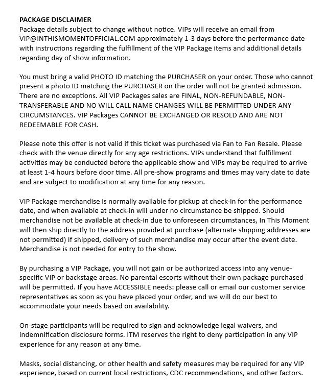 Iowa Events Center Online Ticket Office Event/Item List for