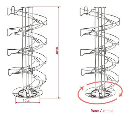 Ripley - PORTA CÁPSULAS DE CAFÉ PARA 40 UNIDADES CON BASE GIRATORIA