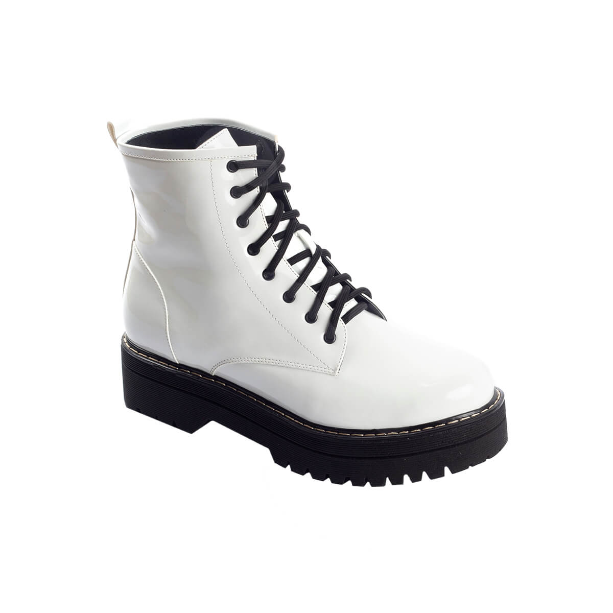 Ripley - BOTINES TACO ANGIE TAN A-10 BLANCO