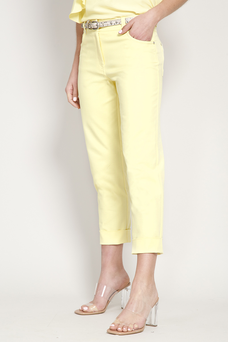 Ripley - PANTALON PESCADOR GABARDINA FALLA AMARILLO LIOLA