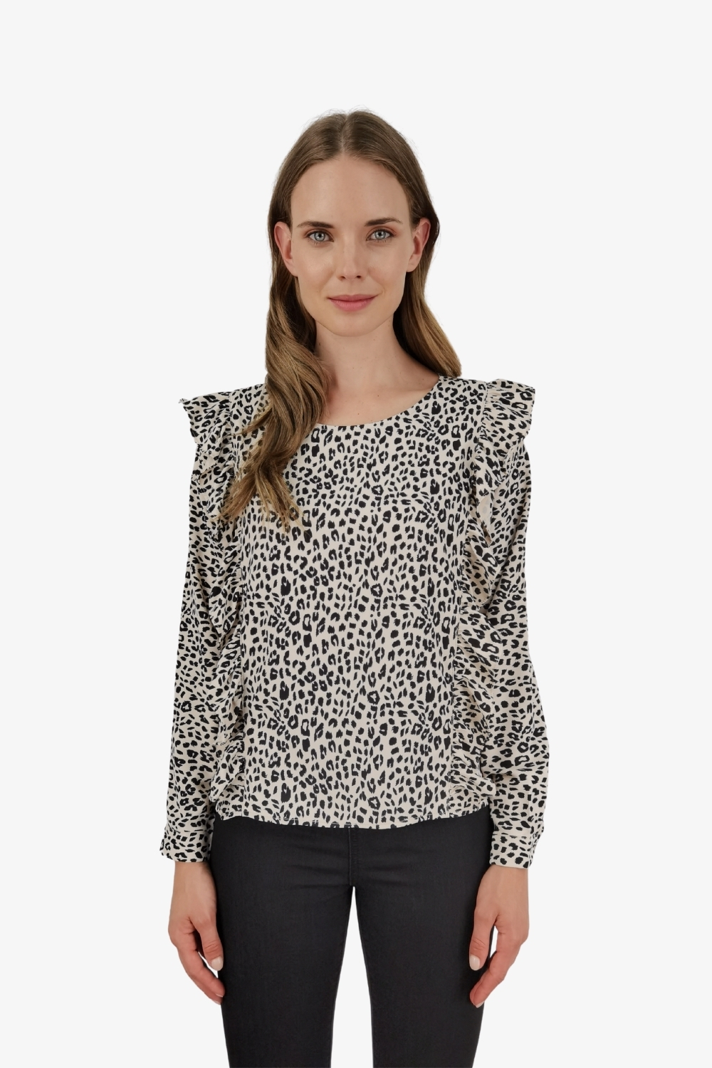 Ripley - BLUSA ANIMAL PRINT CAFÉ LIOLA
