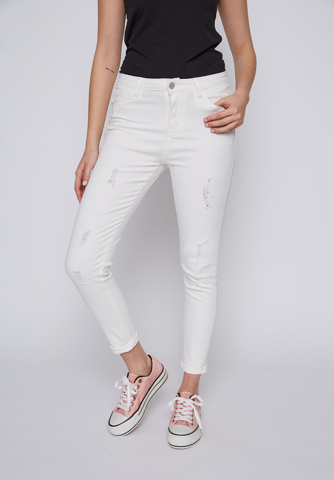 Ripley - PANTALÓN LALALOU S ESTIMADA BLANCO