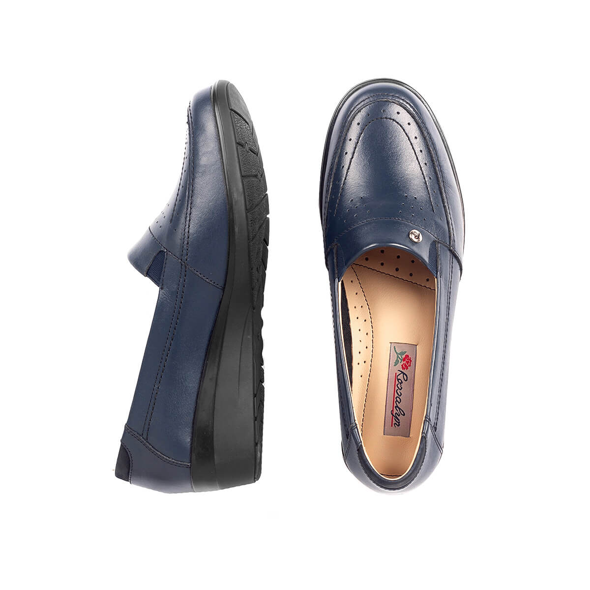 Ripley - ZAPATOS VESTIR ROSSALYN ANDREA-1023 AZUL