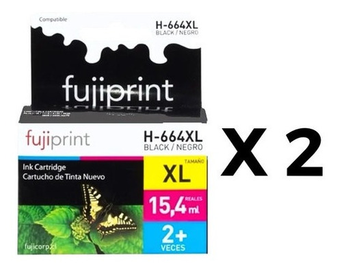 Ripley - TINTA HP 664 XL KIT OFERTA 02 CARTUCHOS NEGROS ALTERNATIVO