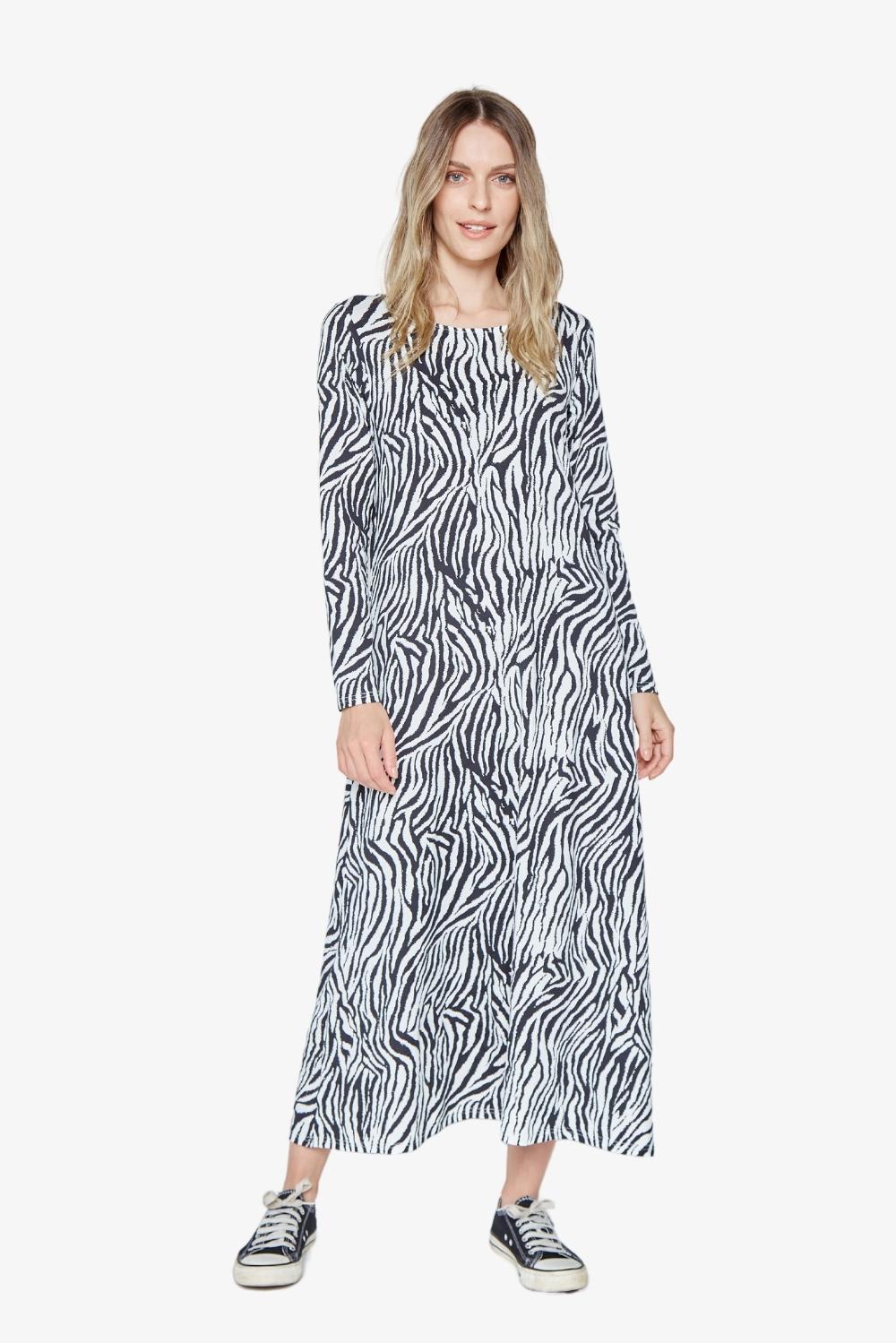 VESTIDO MARIA PRINT ZEBRA - 1