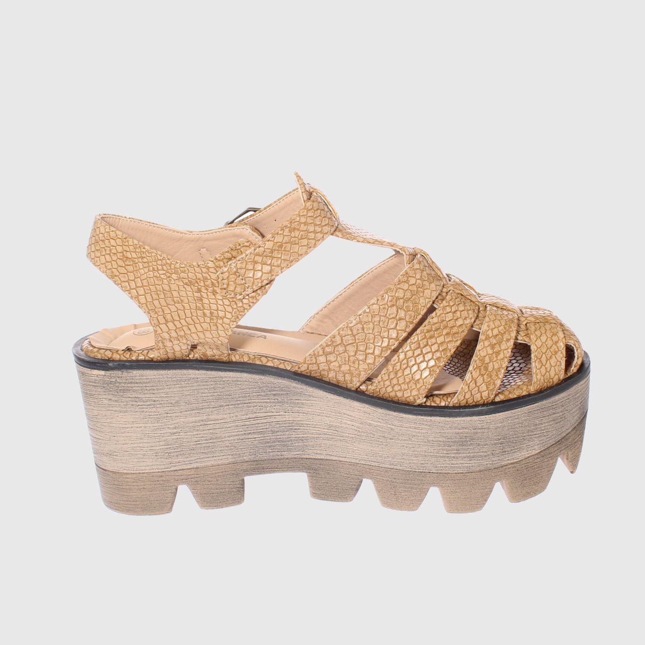 Ripley - SANDALIA PLATAFORMA BEIGE VÍA FRANCA ART. 5CP1602CBEIGE