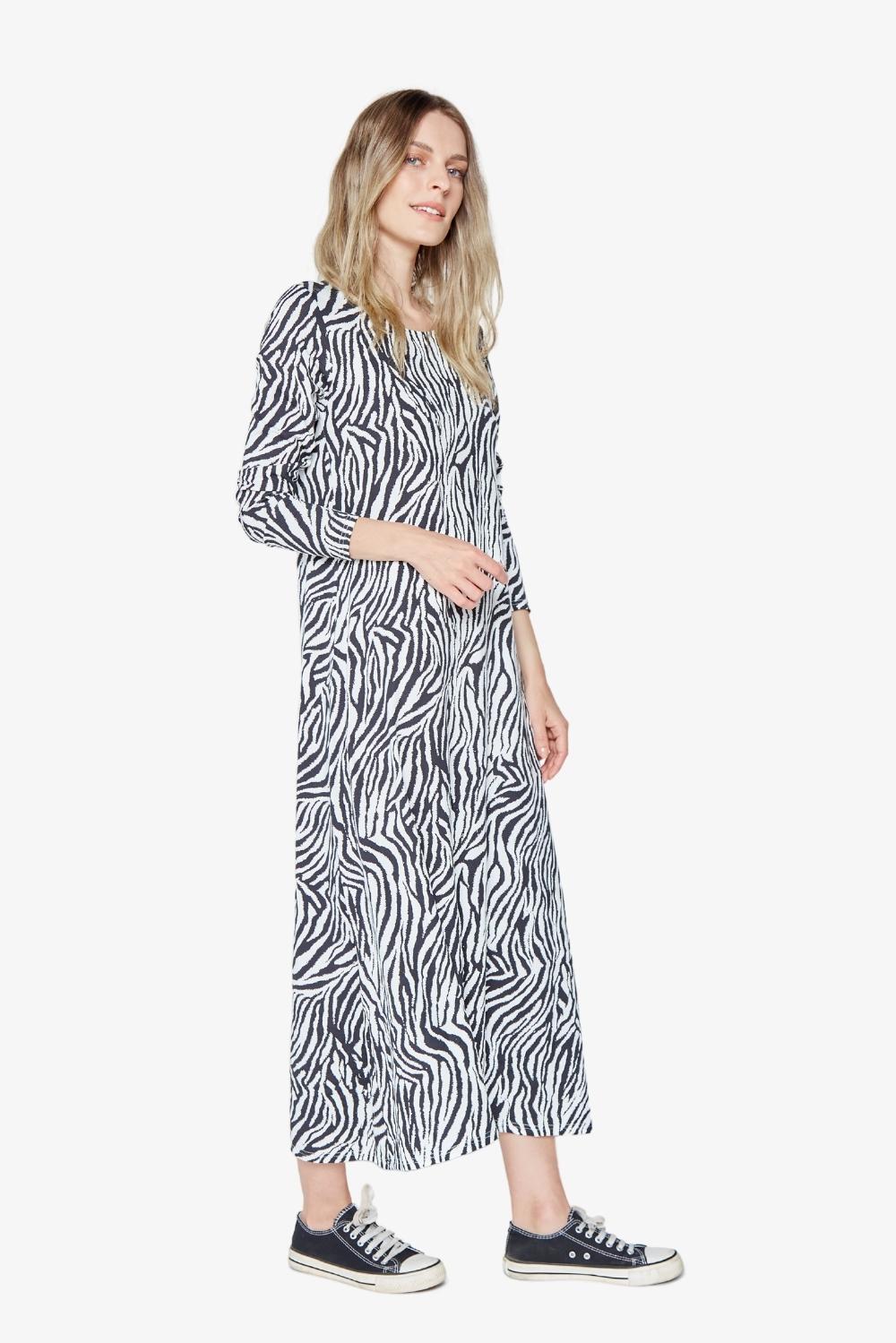 VESTIDO MARIA PRINT ZEBRA - 2